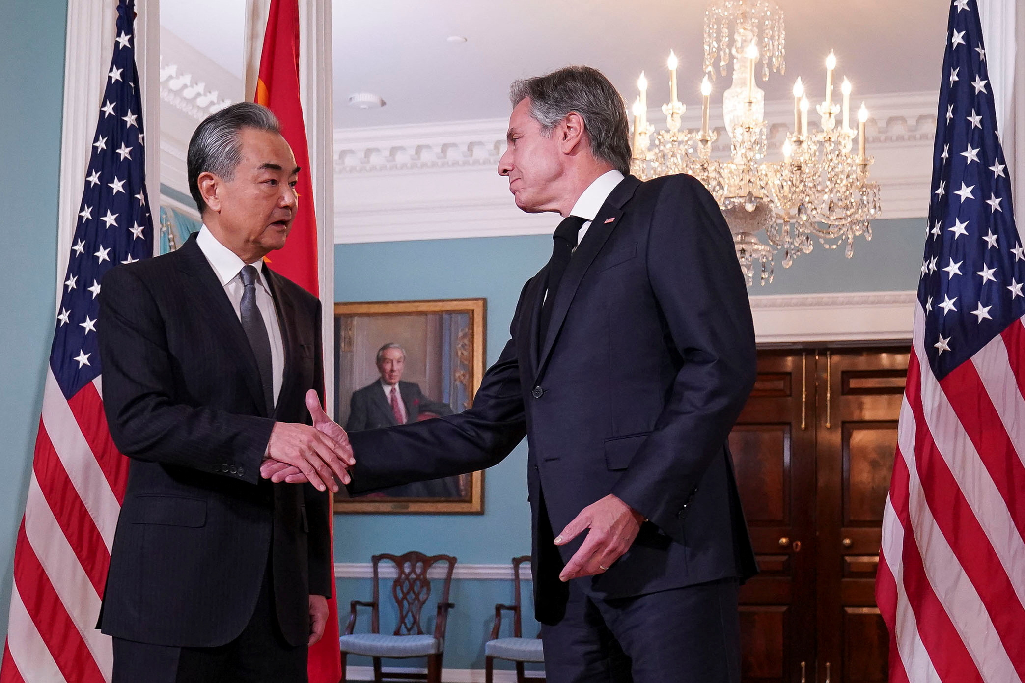 U.S. Secretary of State Blinken meets with Chinese Foreign Minister Wang Yi in Washington