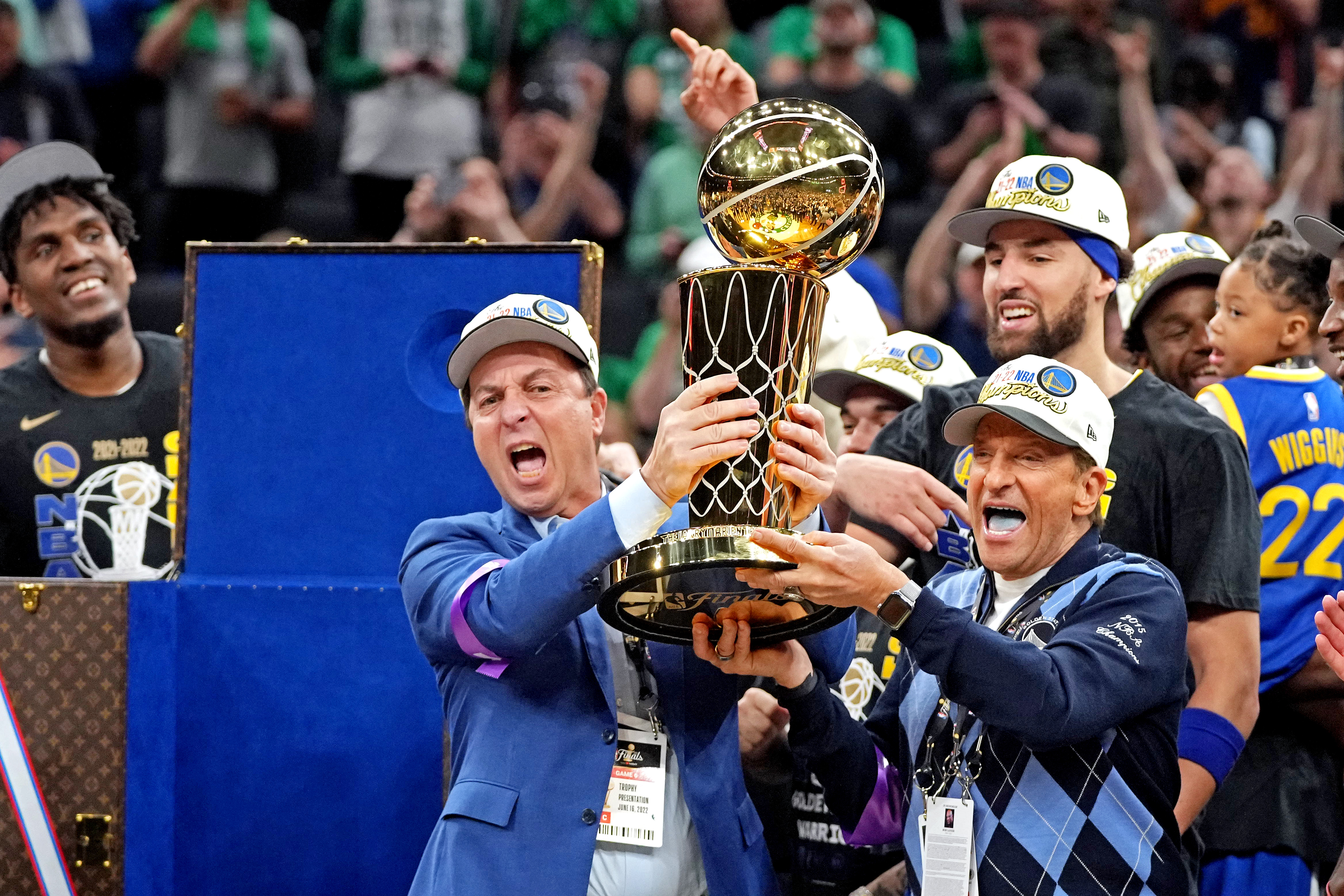 Golden State Warriors Trophy Presentation Ceremony - 2022 NBA Finals 