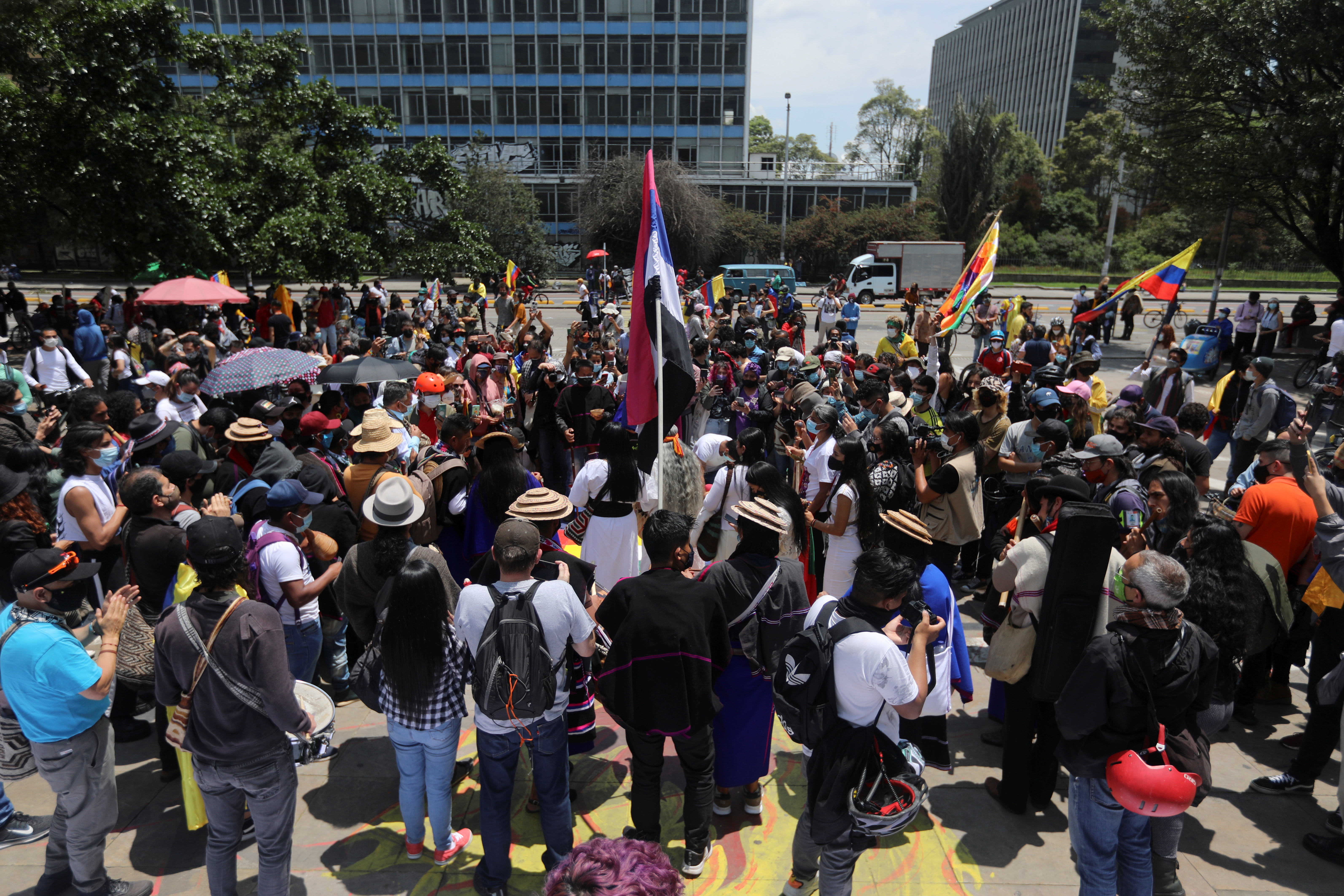 Protest in Bogota