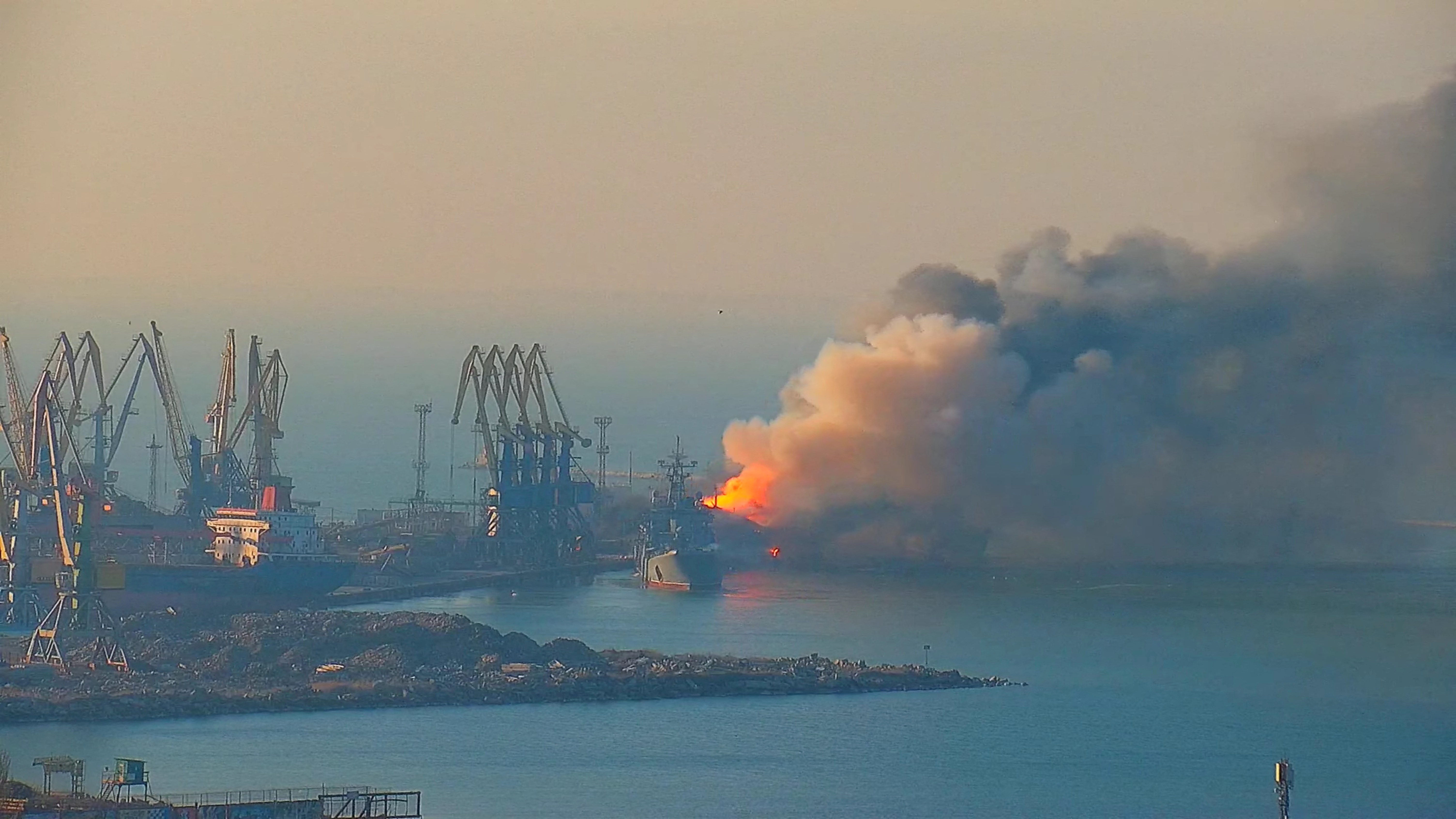 What ship did Ukraine destroy?