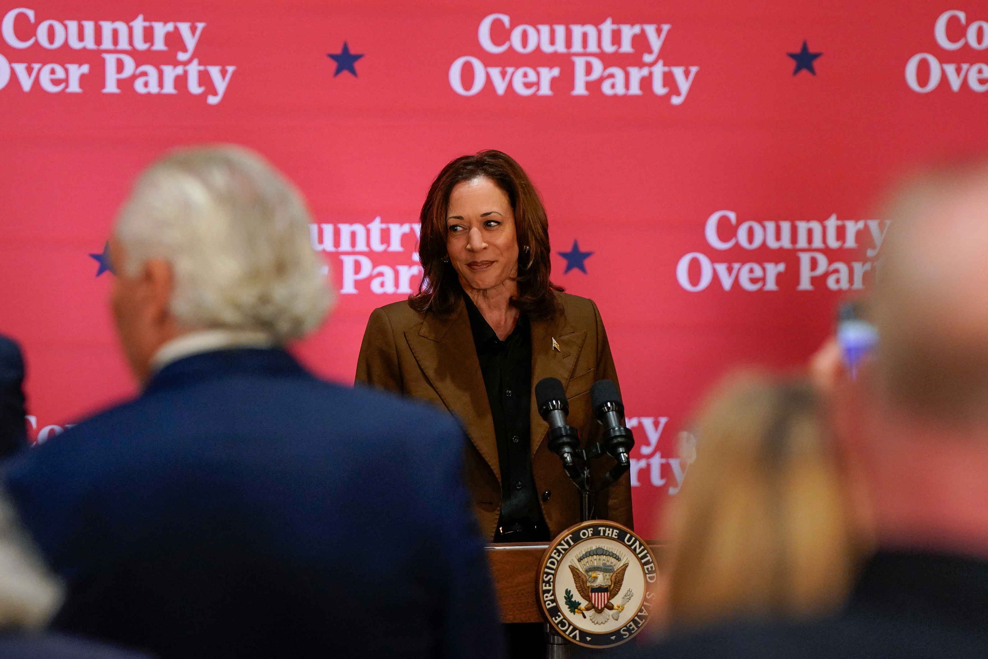 Democratic presidential nominee U.S. Vice President Harris holds a campaign event in Arizona