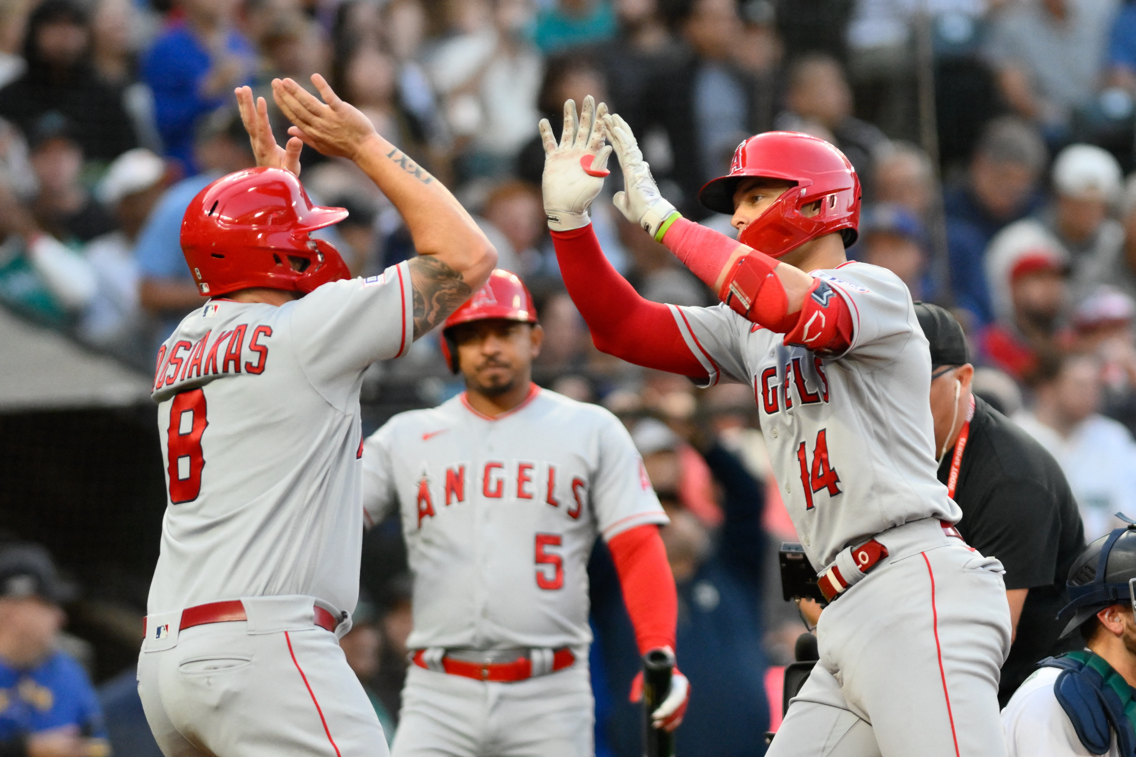 Randal Grichuk helps power Angels past Mariners in 11 innings