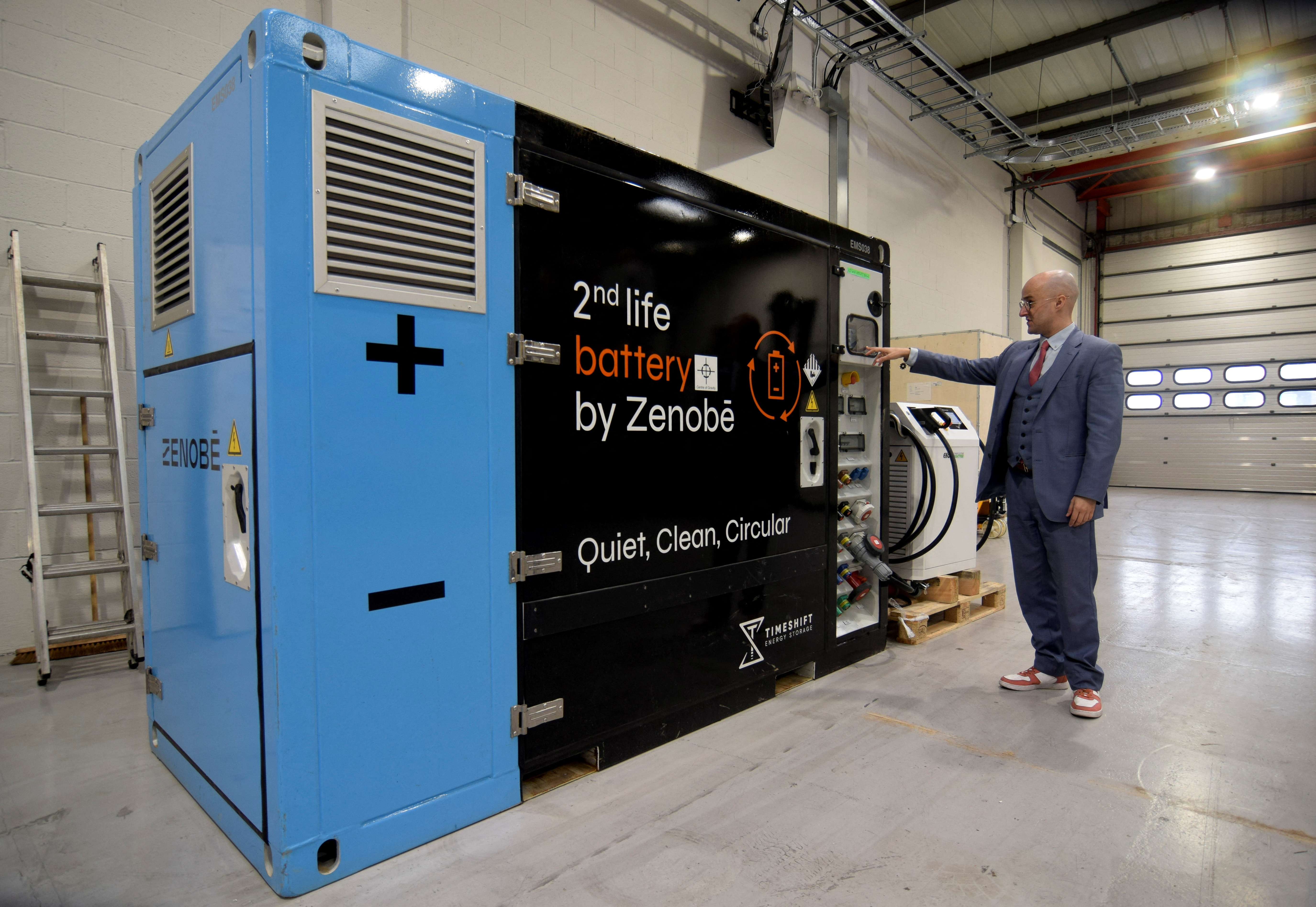 Second-life battery storage units in Portsmouth