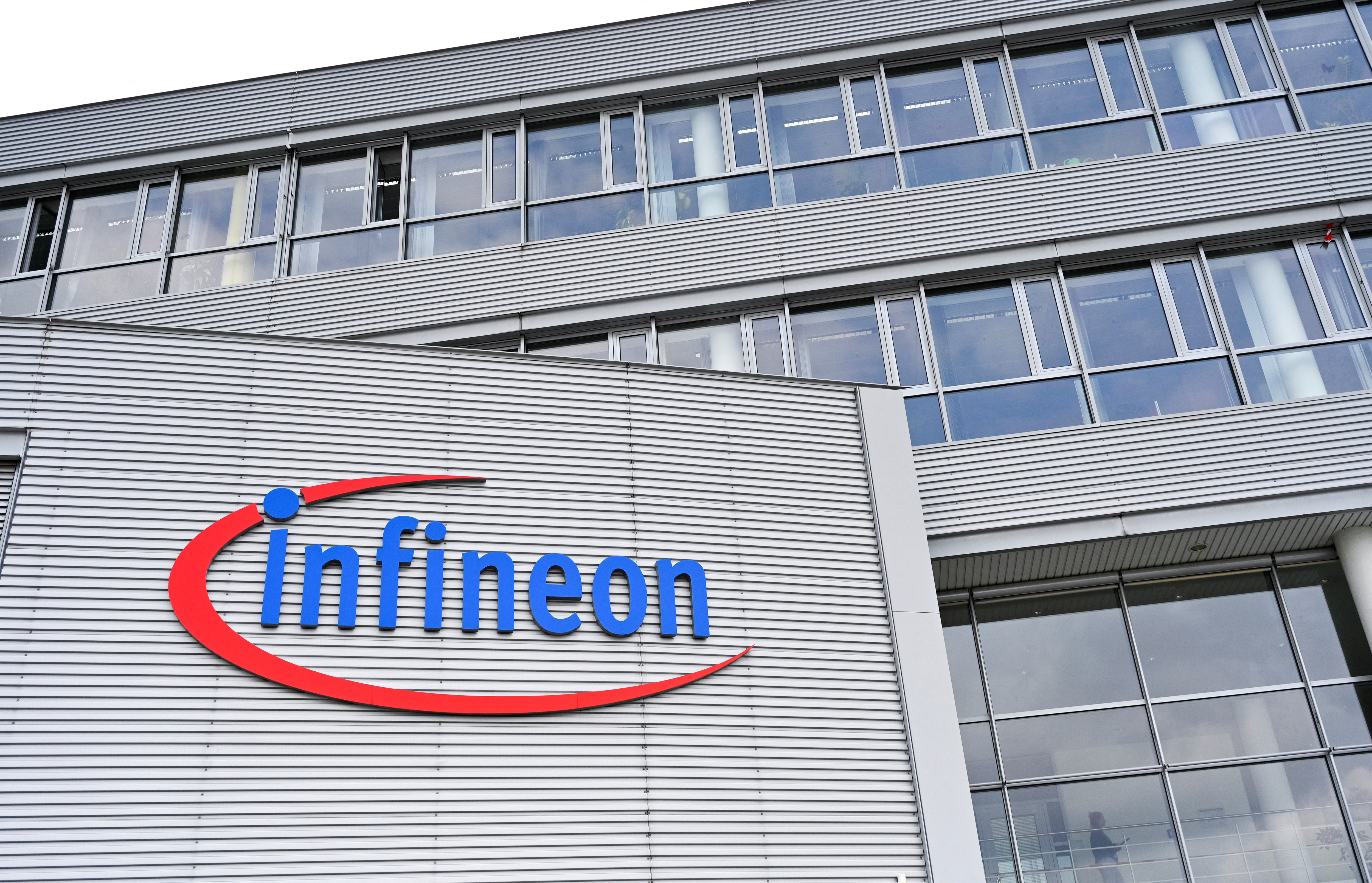 A general view of Infineon Technologies, before a ceremony for Infineon's Smart Power Fab, in Dresden