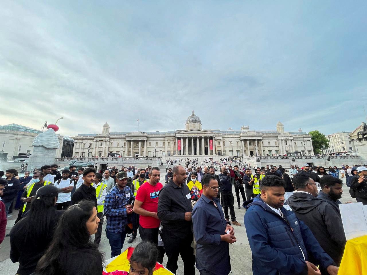 Demonstration on 13th anniversary of the end of Sri Lankan civil war, in London