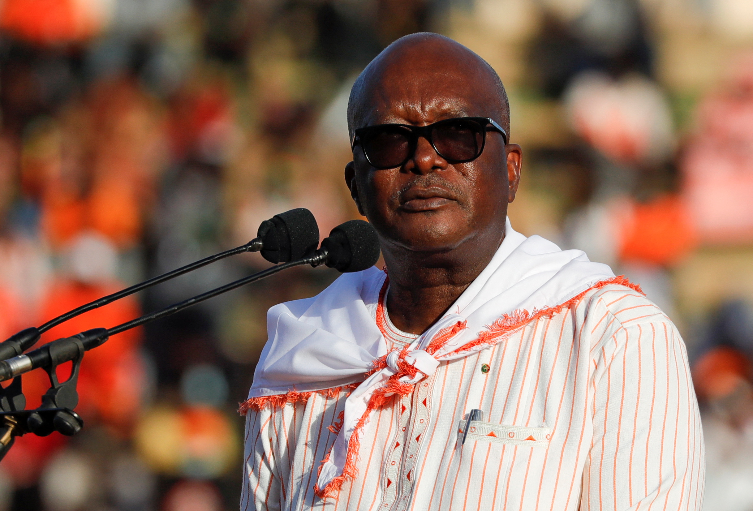 President Kabore holds final rally ahead of presidential election in Burkina Faso