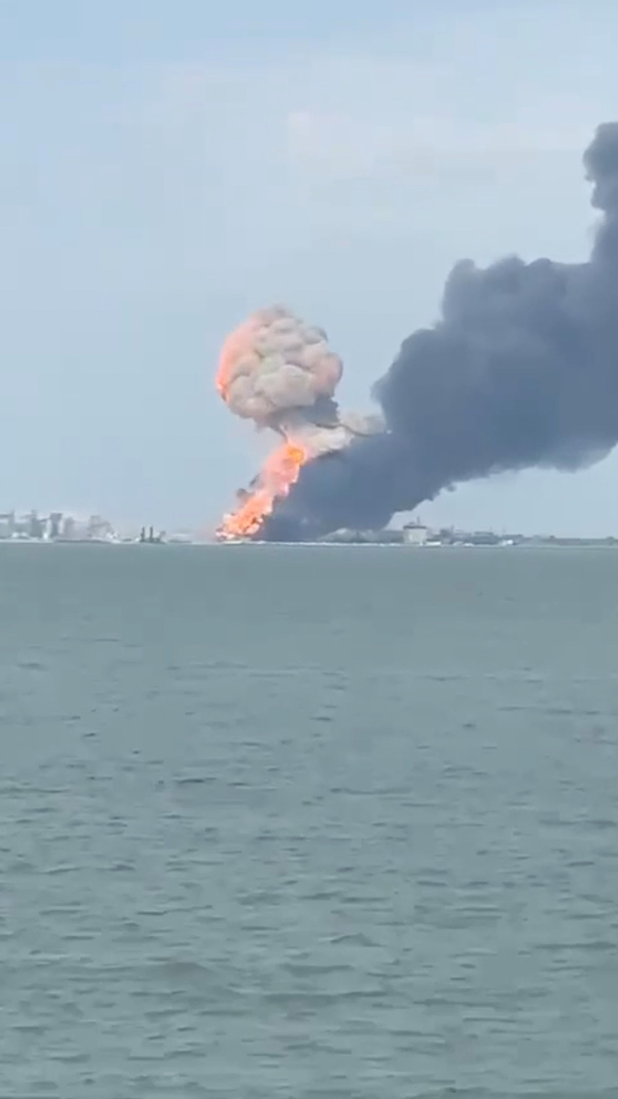 Ferry loaded with fuel sinks at Russian port after Ukrainian attack ...