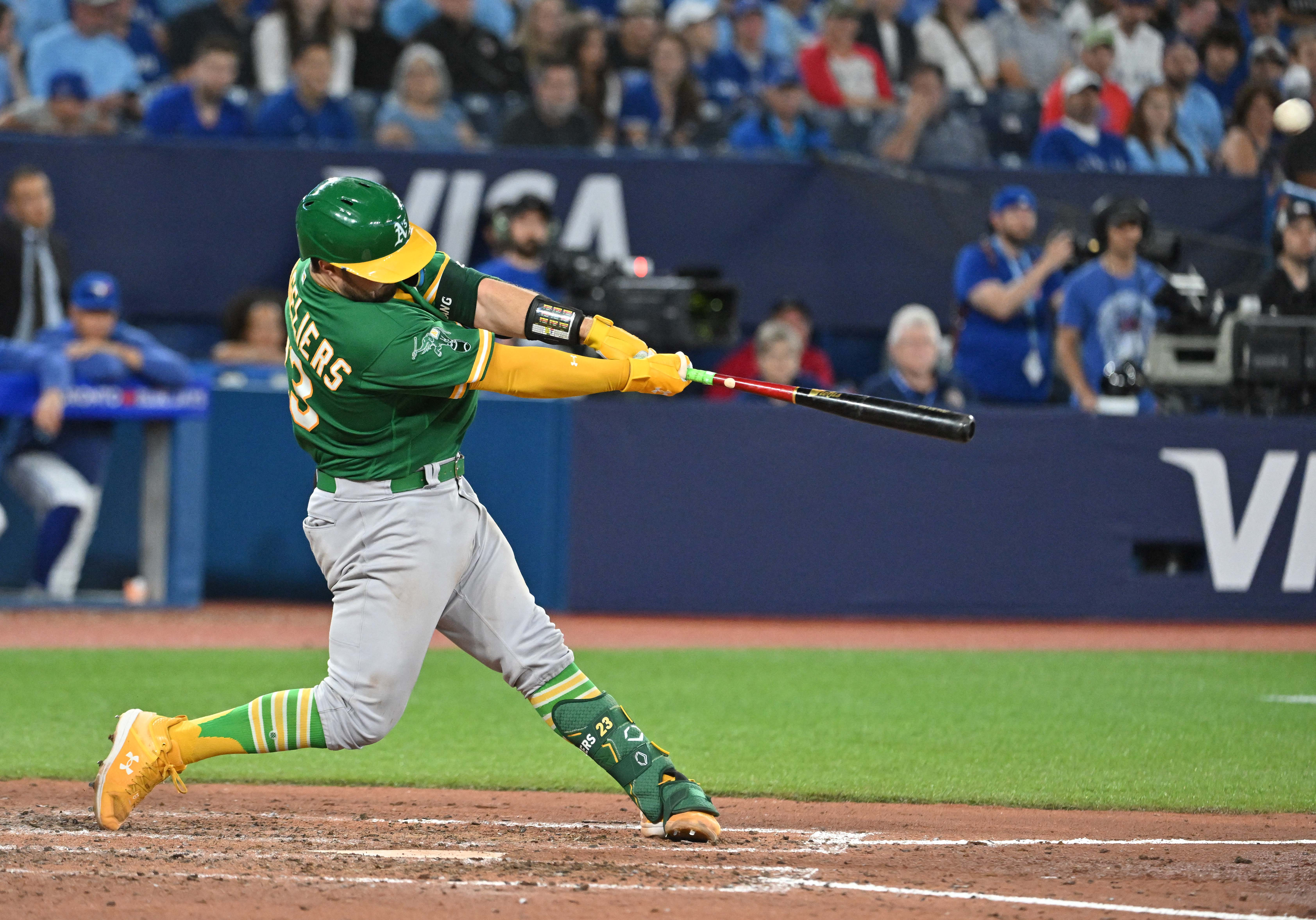 Langeliers hits game-winning HR in 9th as A's beat Blue Jays 5-4 to end  8-game skid