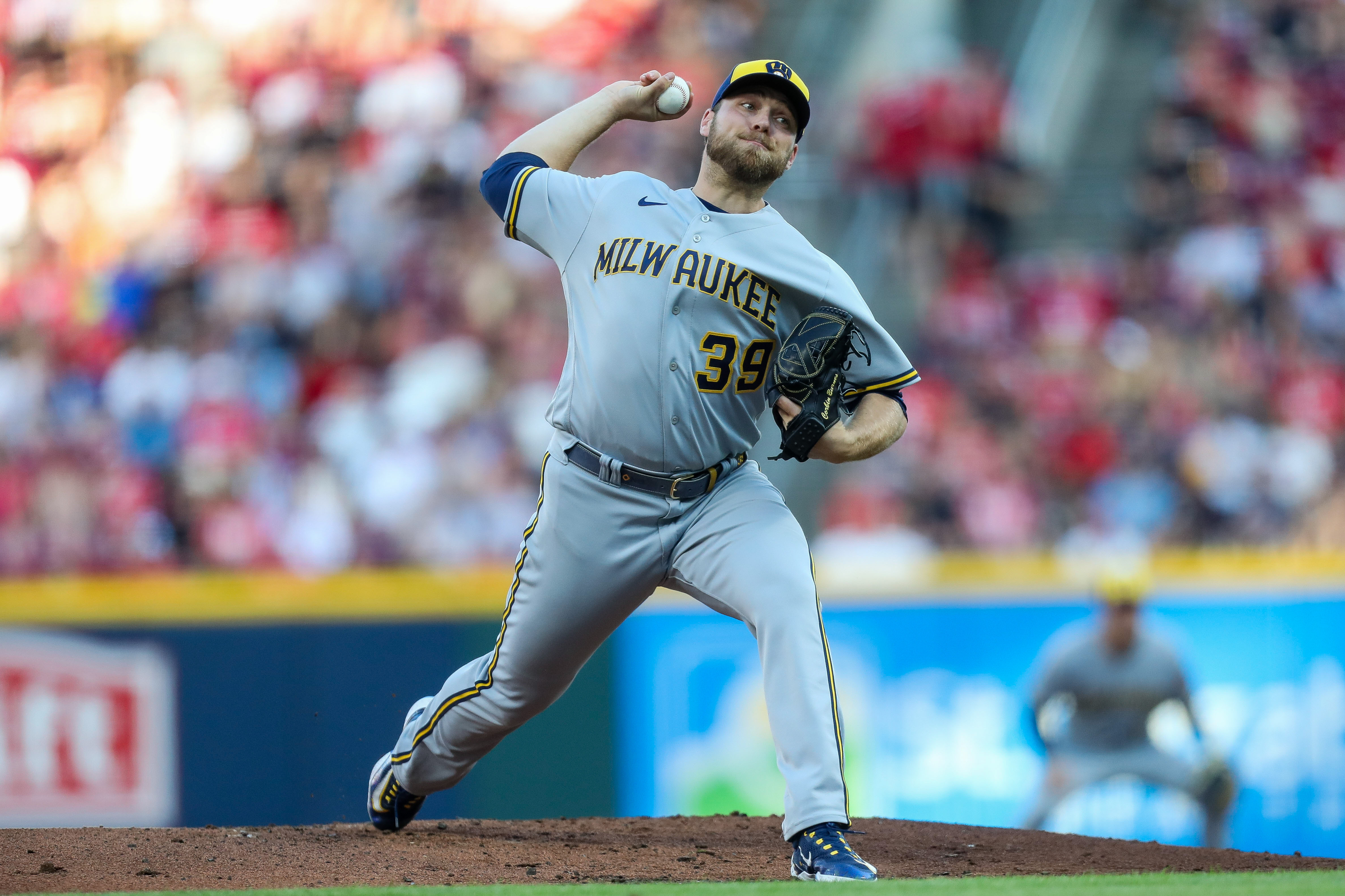 Milwaukee Brewers beat Cincinnati Reds in 11 innings after Corbin