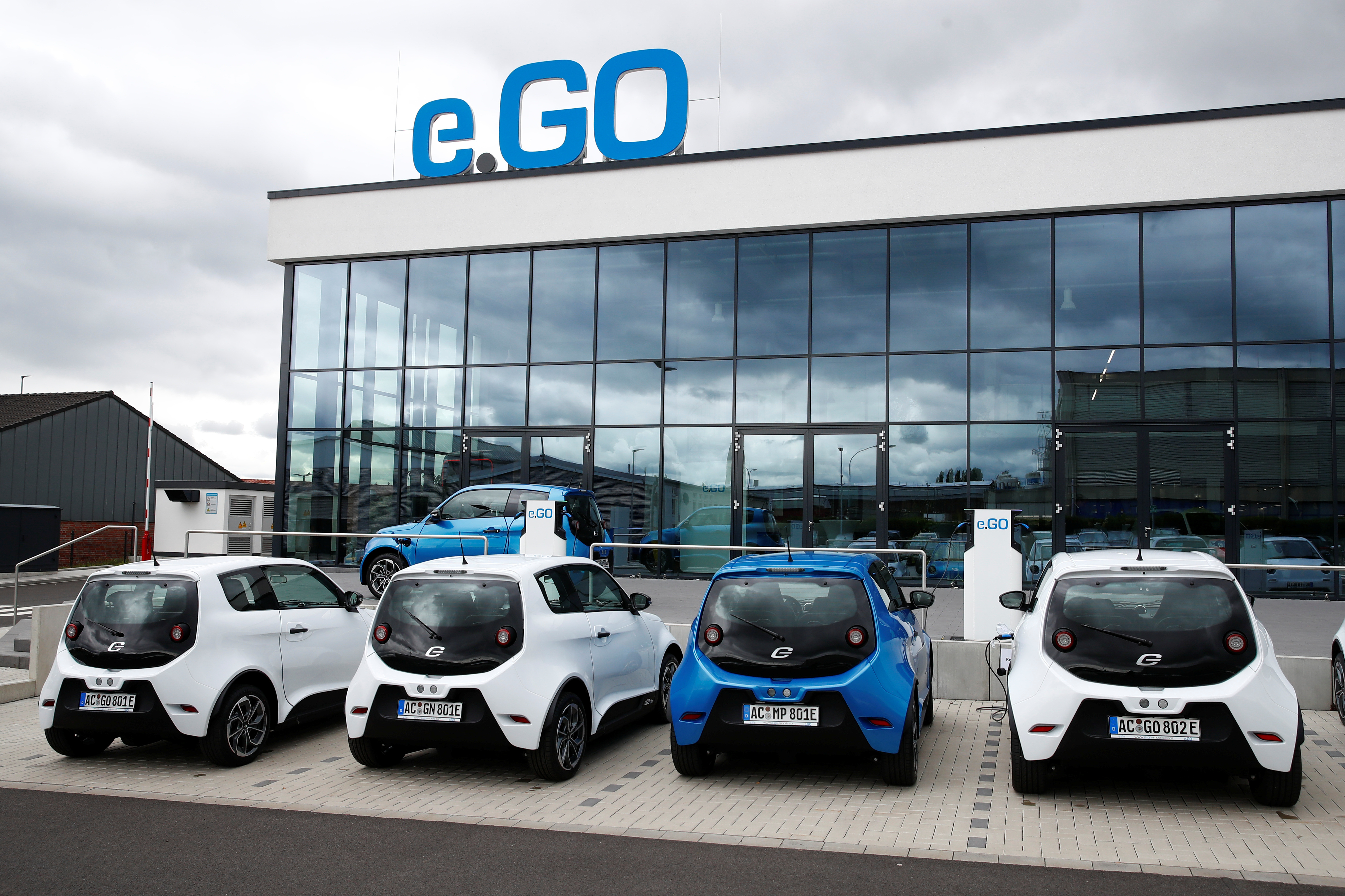 E.GO Mobile AG starts its production line for 30.000 electric cars fully developed and produced by the German start-up firm in Aachen
