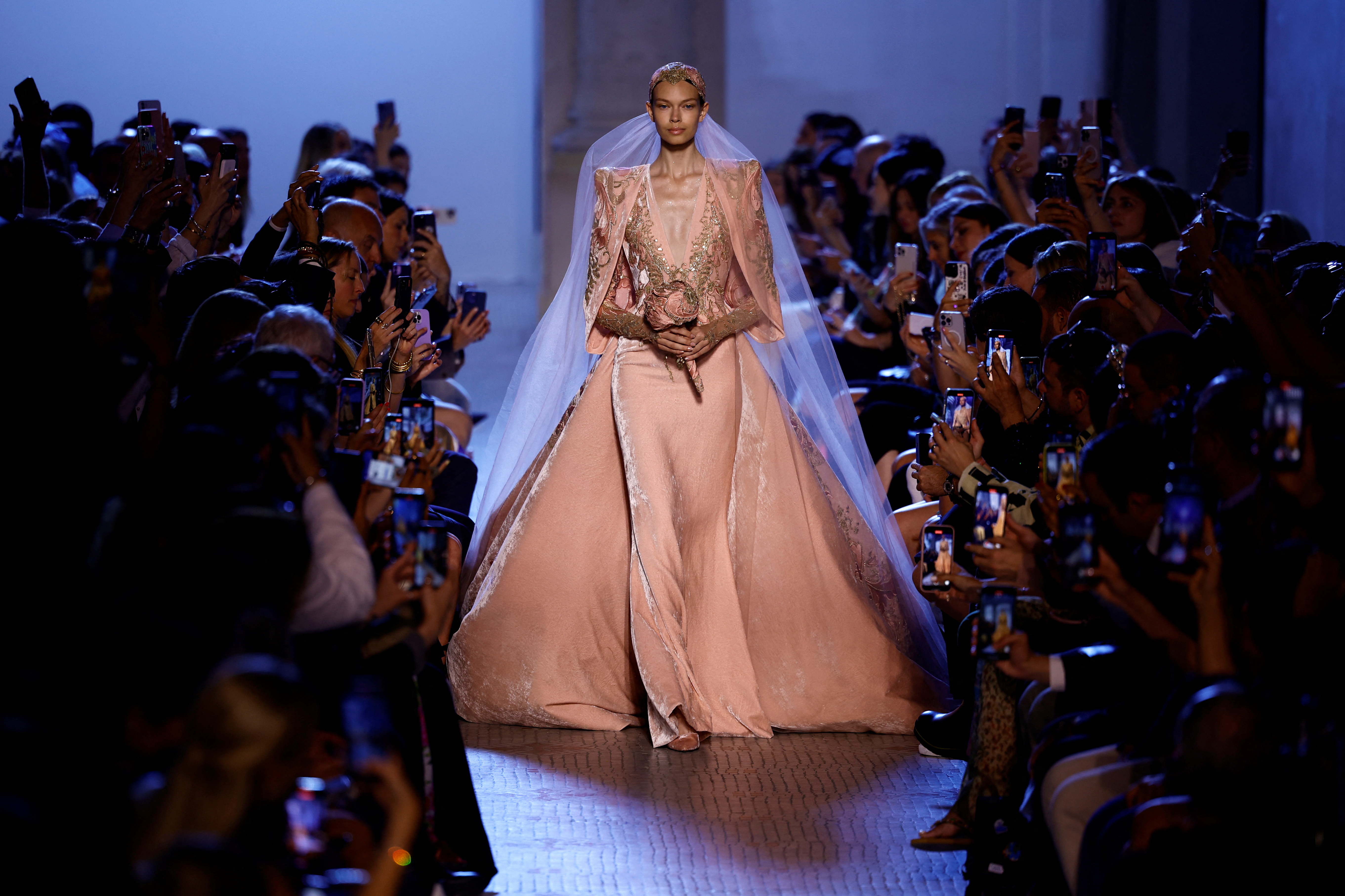 Elie Saab throws focus on capes for haute couture outing in Paris