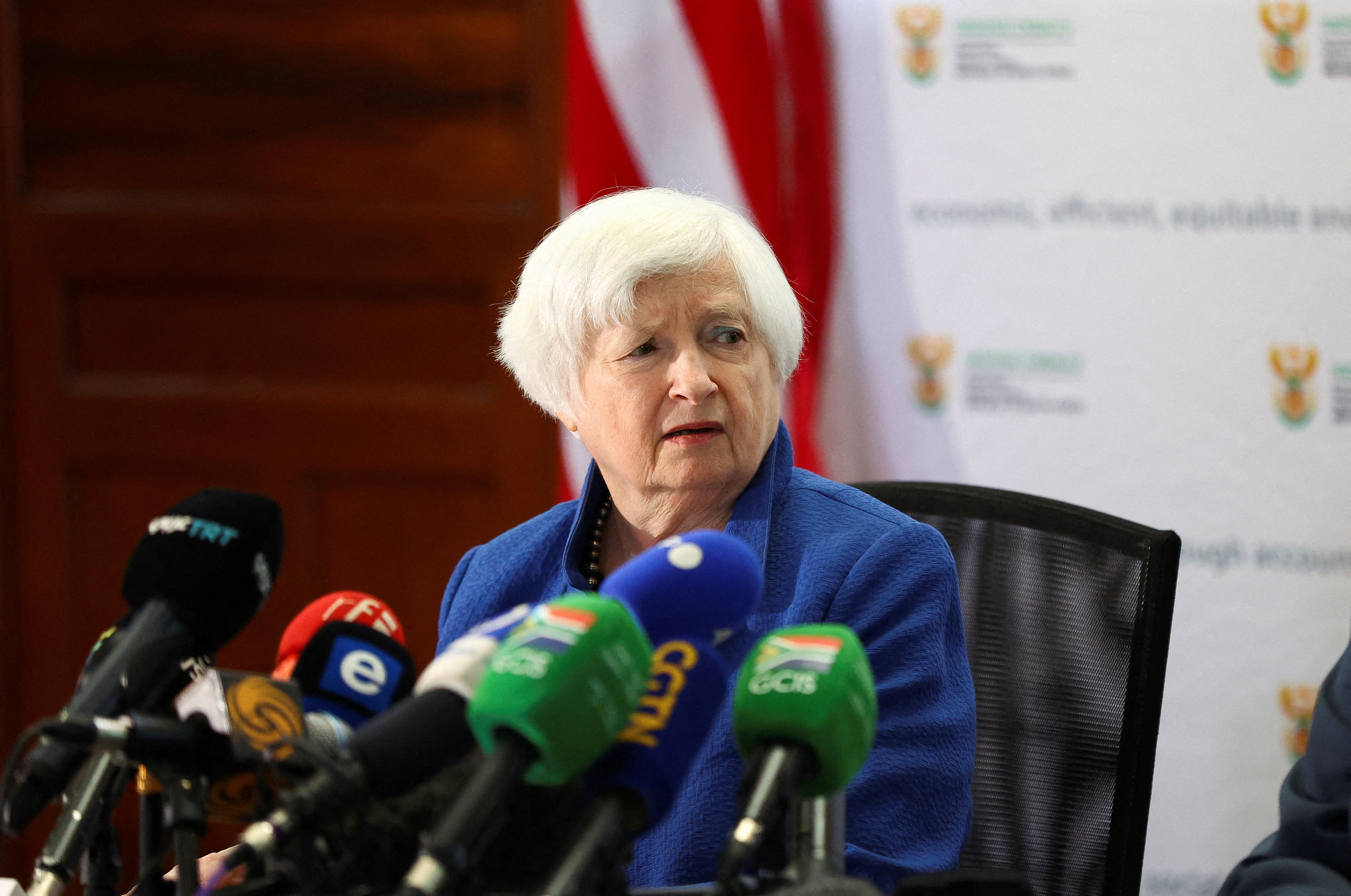 U.S. Treasury Secretary Janet Yellen visits South Africa