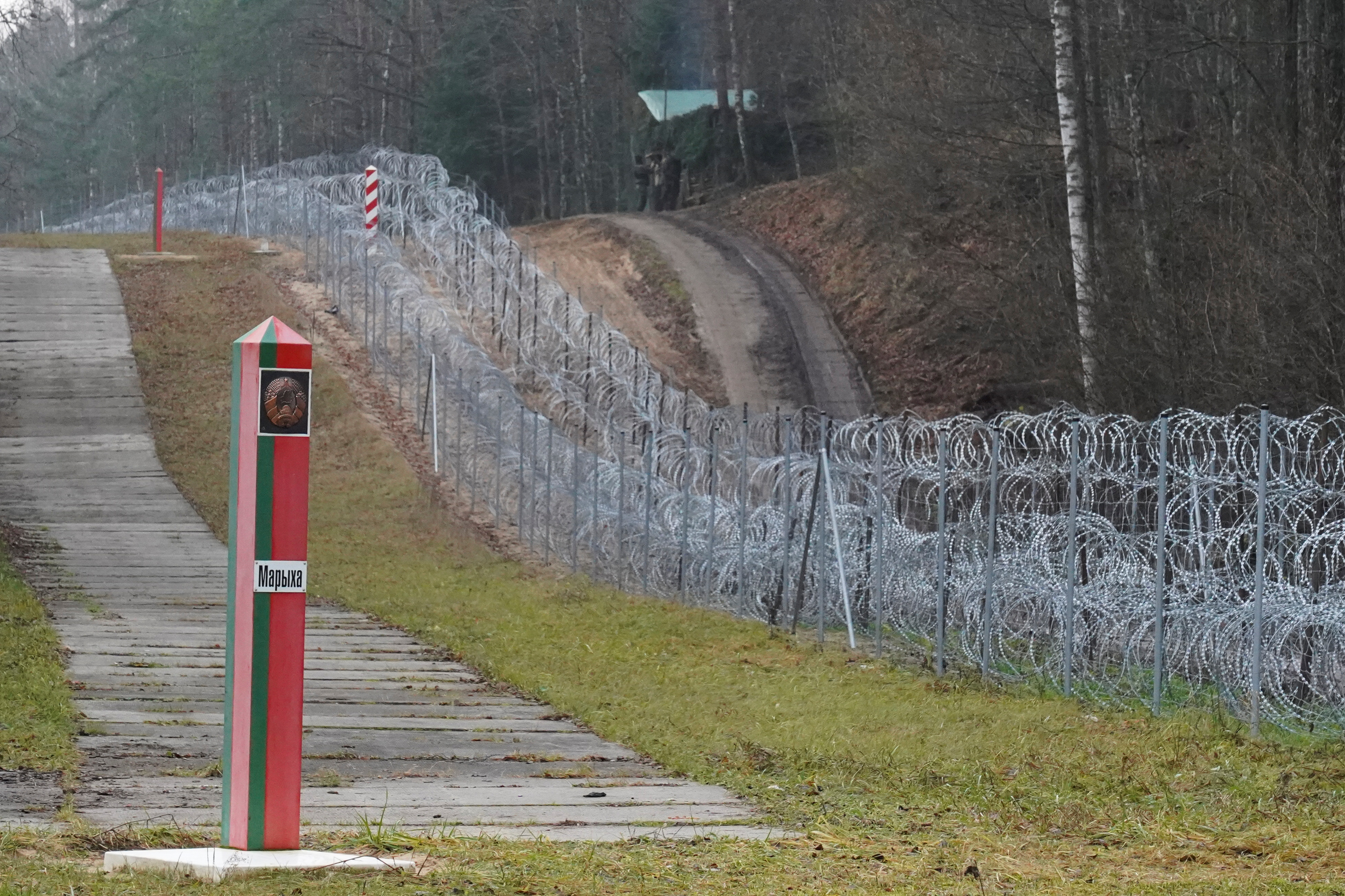 A view of the Poland - Belarus border near Kapciamiestis, Lithuania November 26, 2021. REUTERS/Janis Laizans