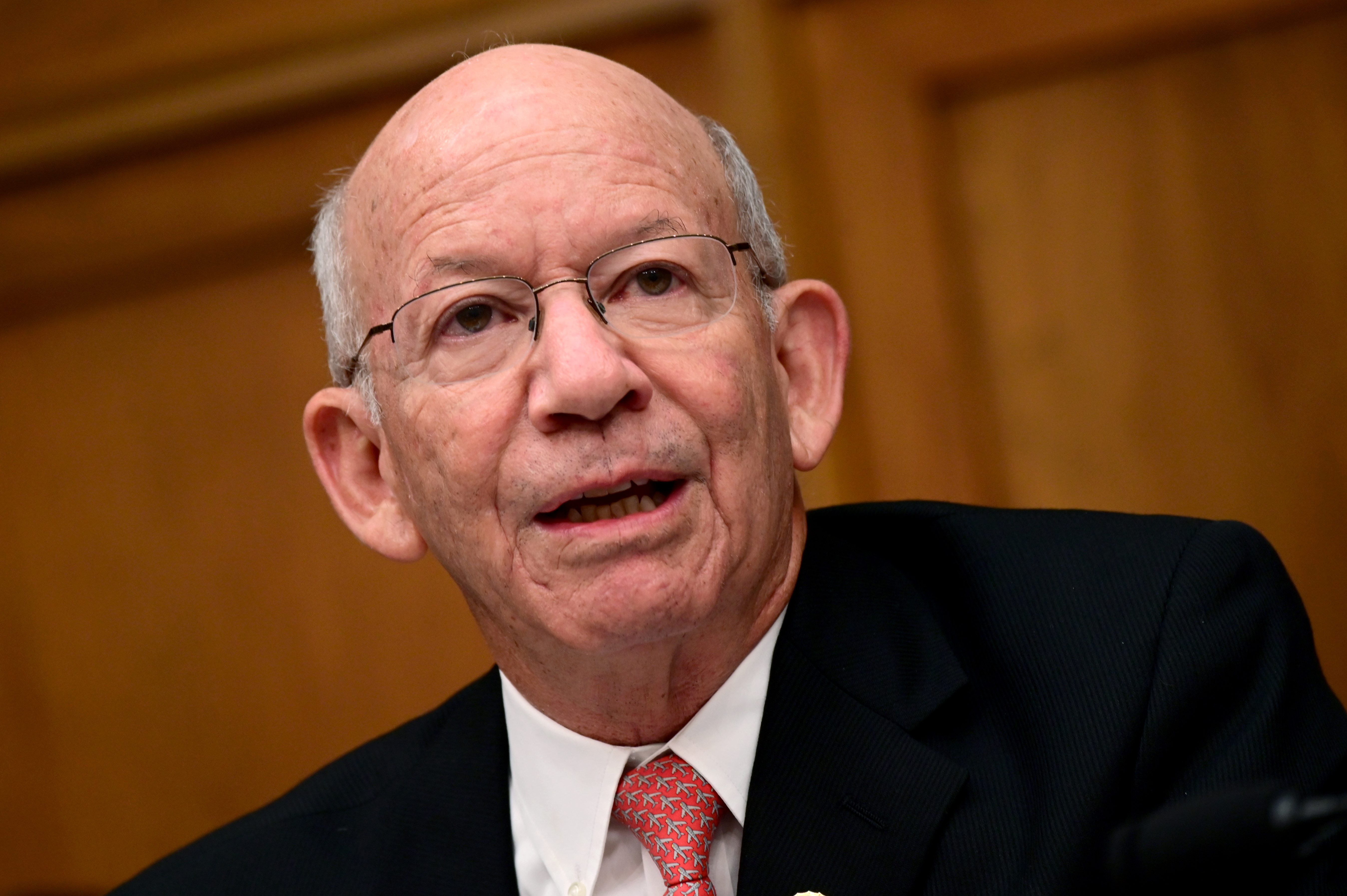 Representative Peter DeFazio speaks during a House Transportation and Infrastructure Aviation Subcommittee hearing on 
