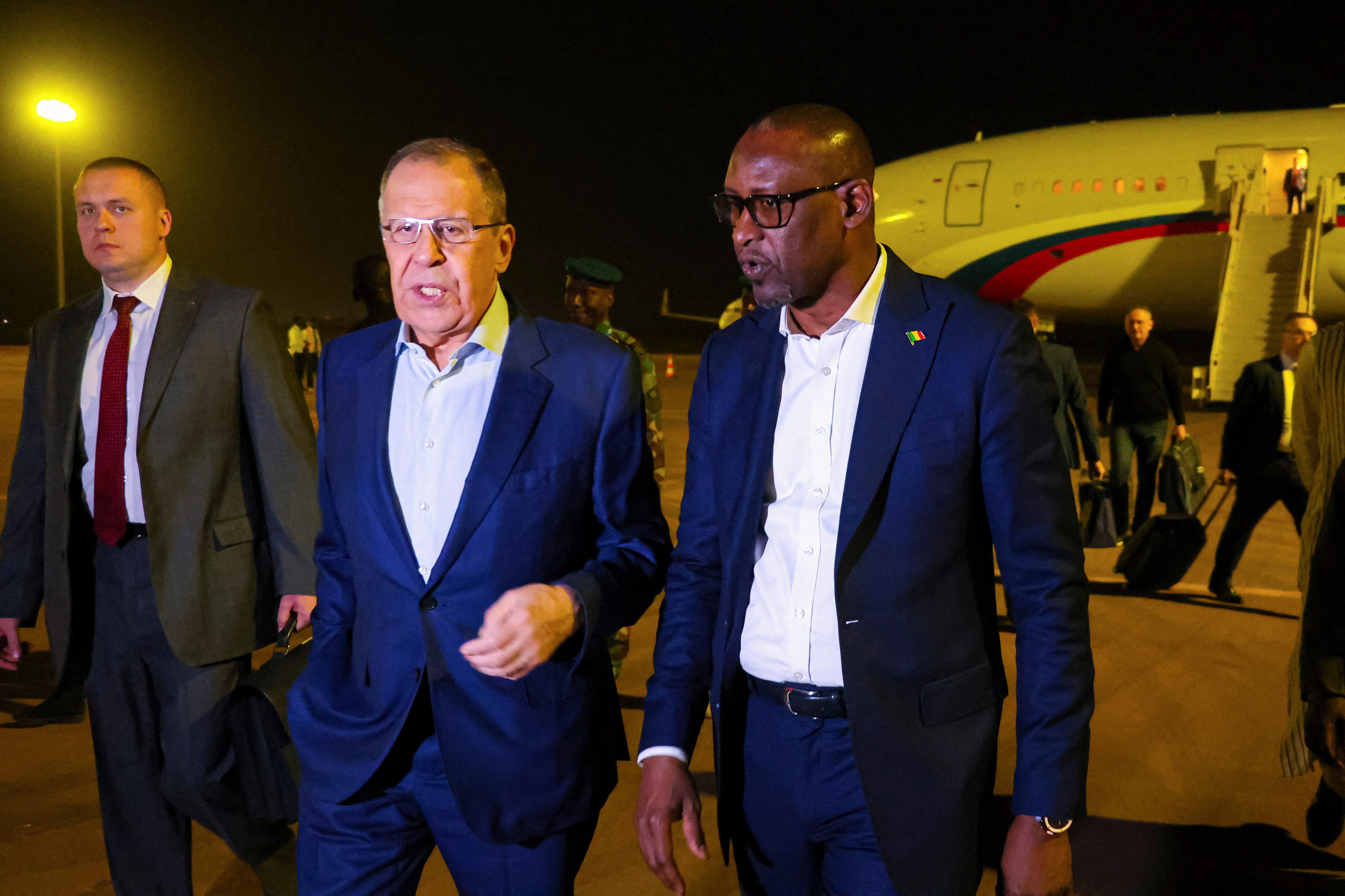 Russian foreign minister Lavrov visits Mali