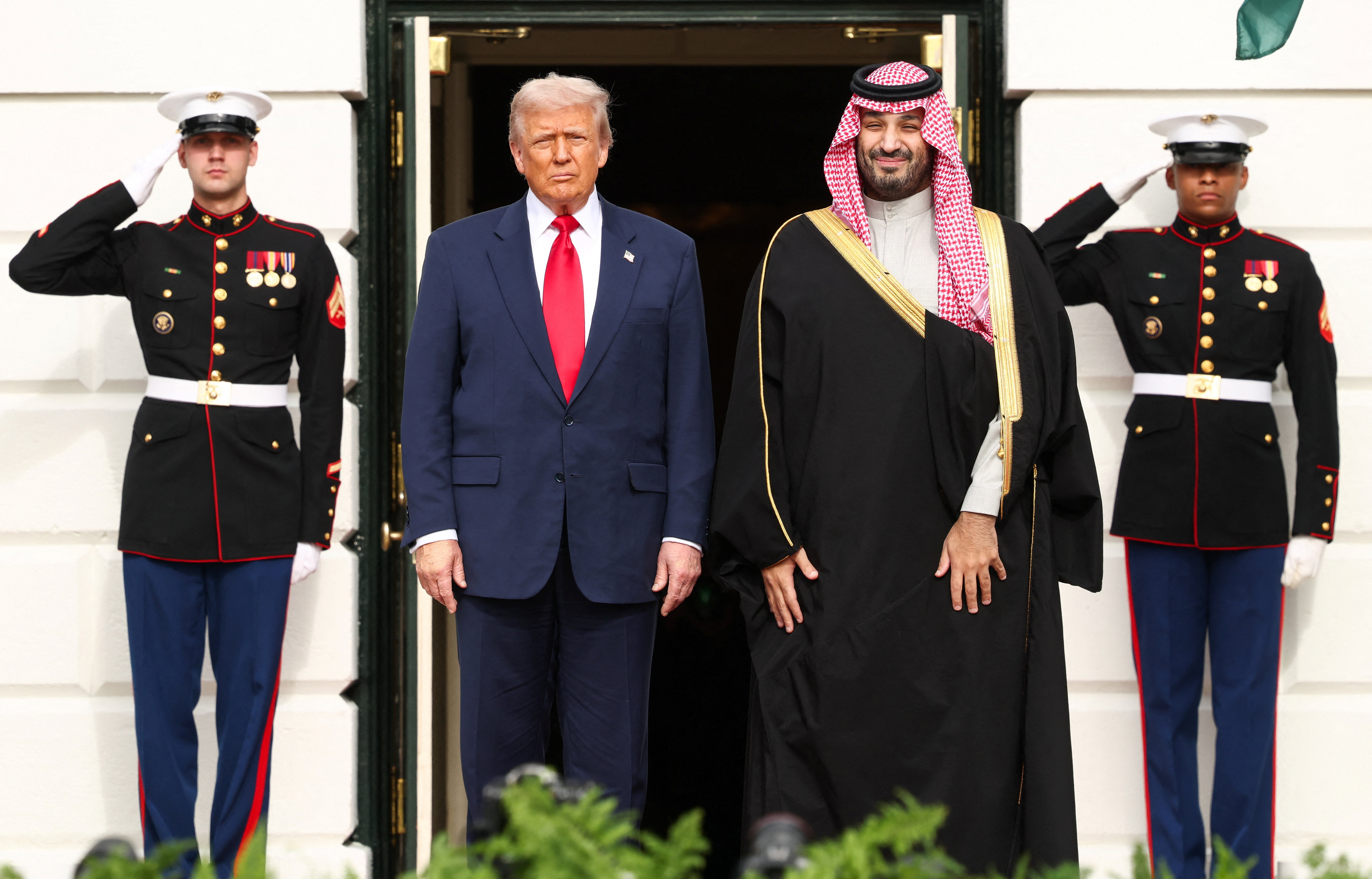 Trump says visiting Saudi crown prince knew nothing about Khashoggi  killing, contradicting US intel | Reuters