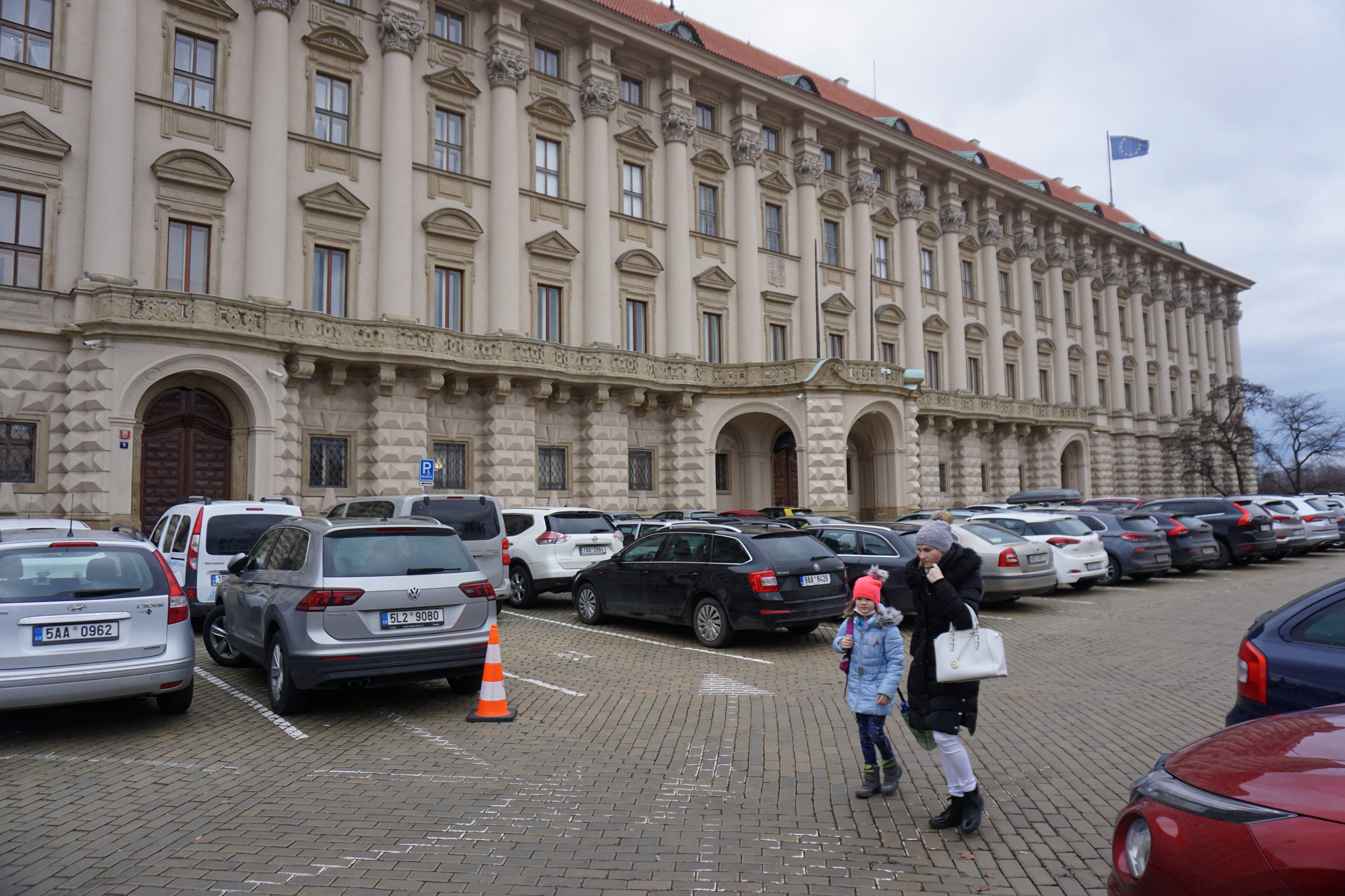 General view of Czernin Palace in Prague