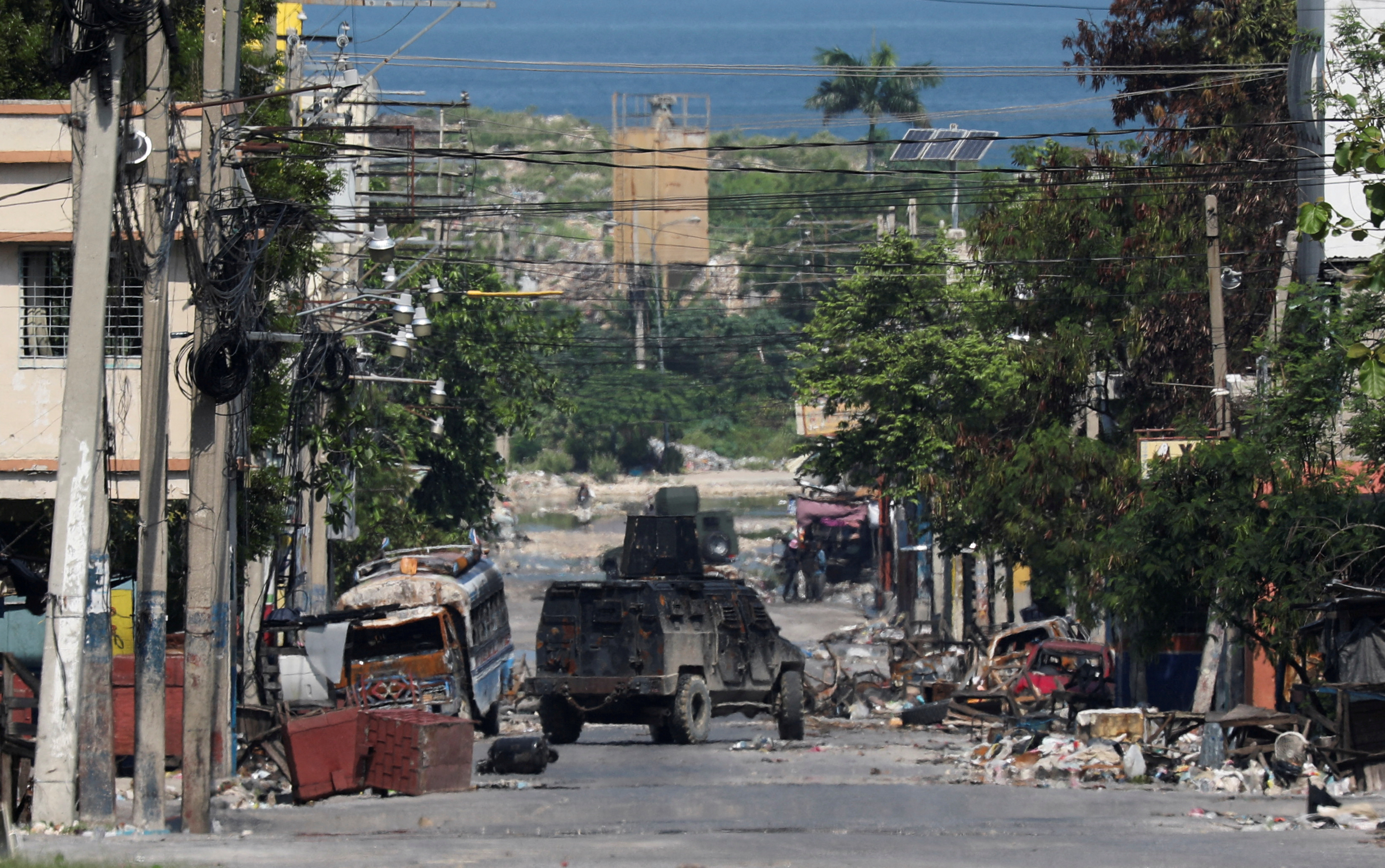 Police patrol the streets of Port-au-Prince amid rampant gang violence