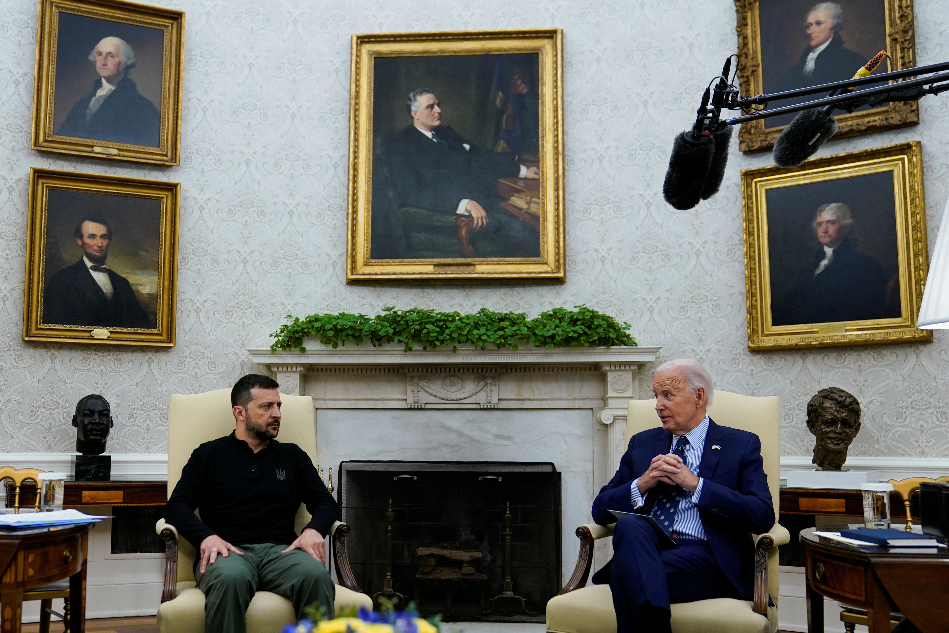 U.S. President Biden meets with Ukraine's President Zelenskiy in Washington