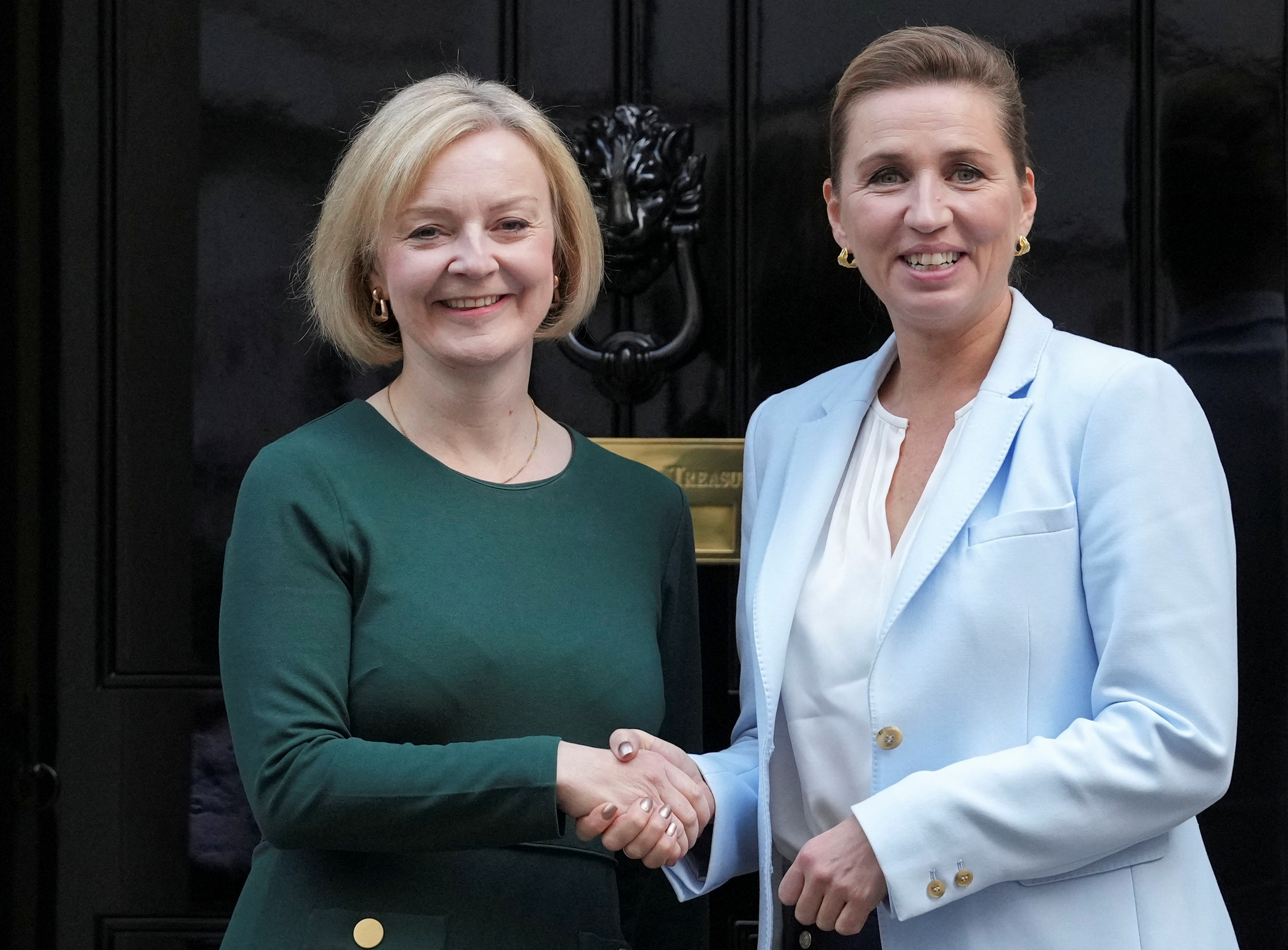 UK PM Liz Truss meets her Danish counterpart Mette Frederiksen in Downing Street