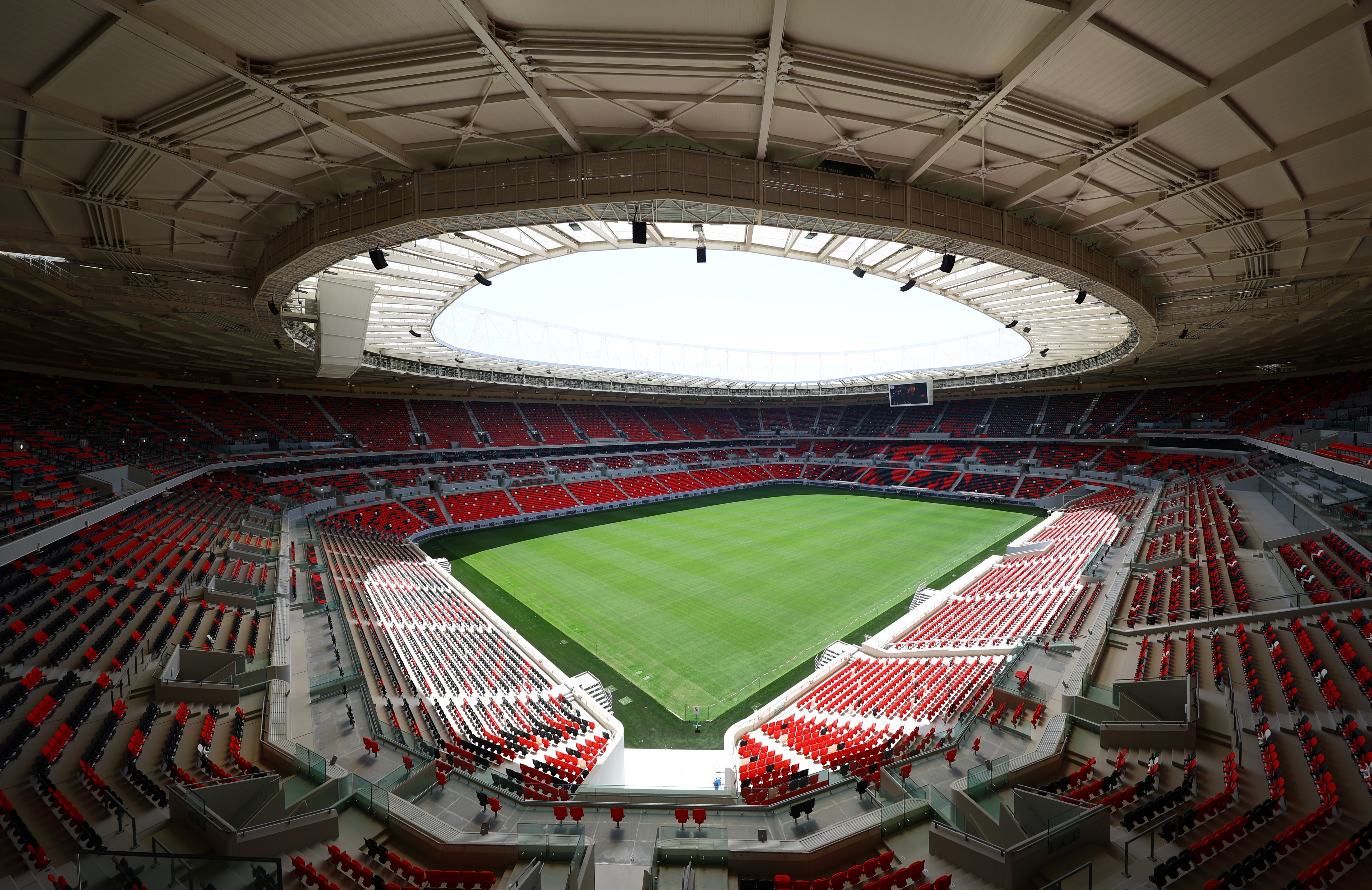 General views of the Ahmad Bin Ali Stadium
