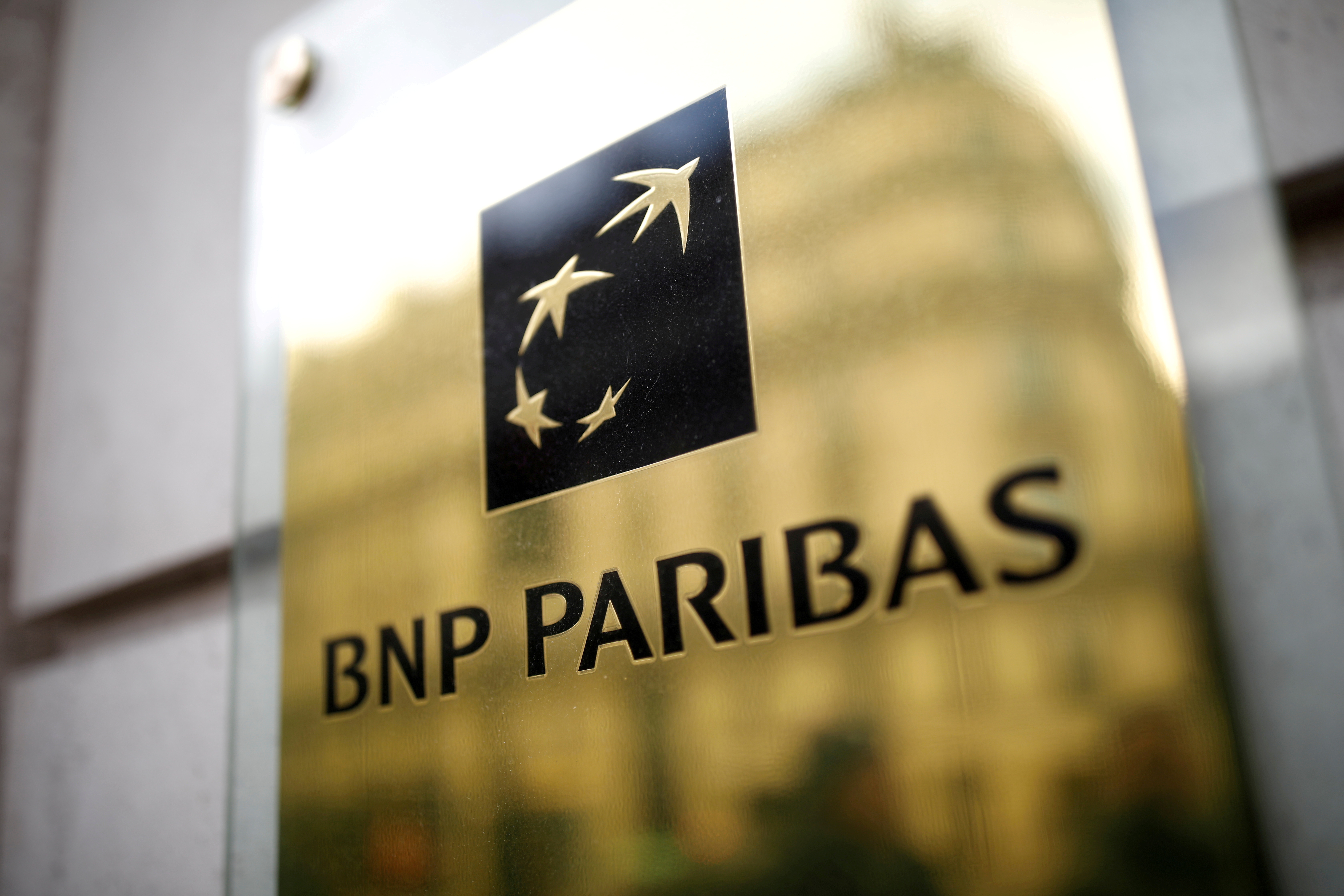 The BNP Paribas logo is seen at a branch in Paris, France, February 4, 2020. REUTERS/Benoit Tessier