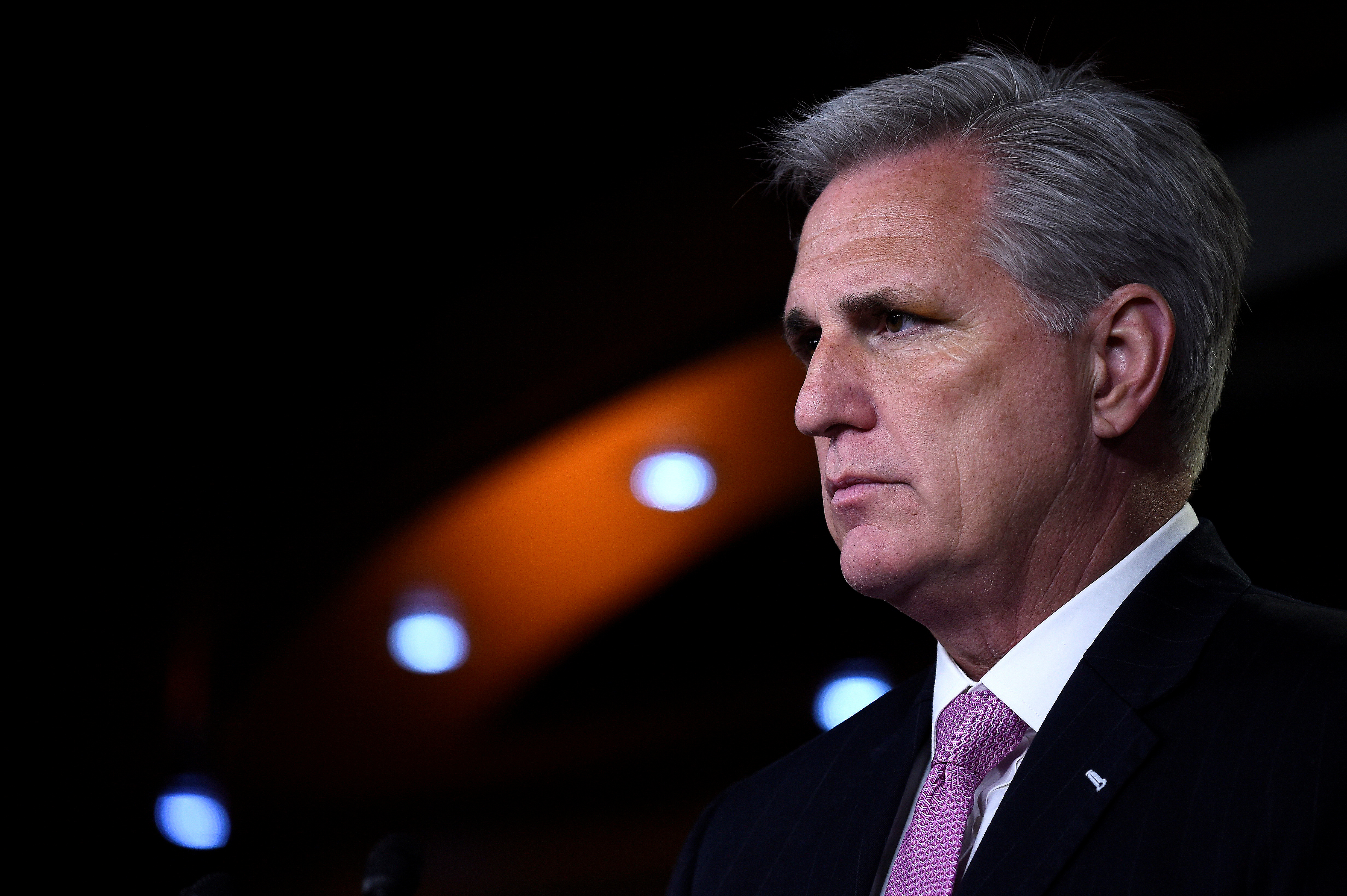 House Minority Leader Kevin McCarthy (R-CA) speaks to the media on Capitol Hill in Washington
