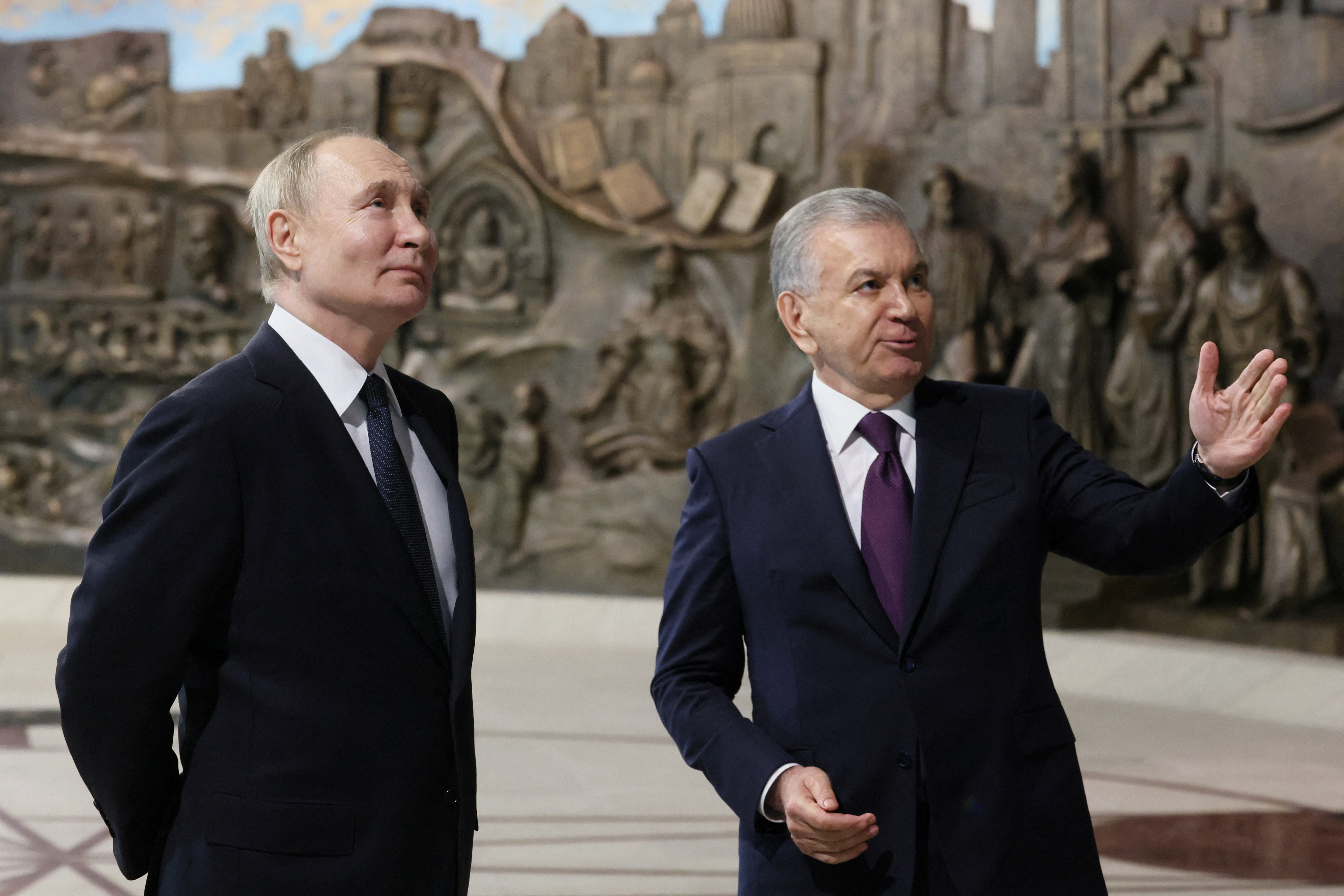 Russian President Vladimir Putin visits Uzbekistan
