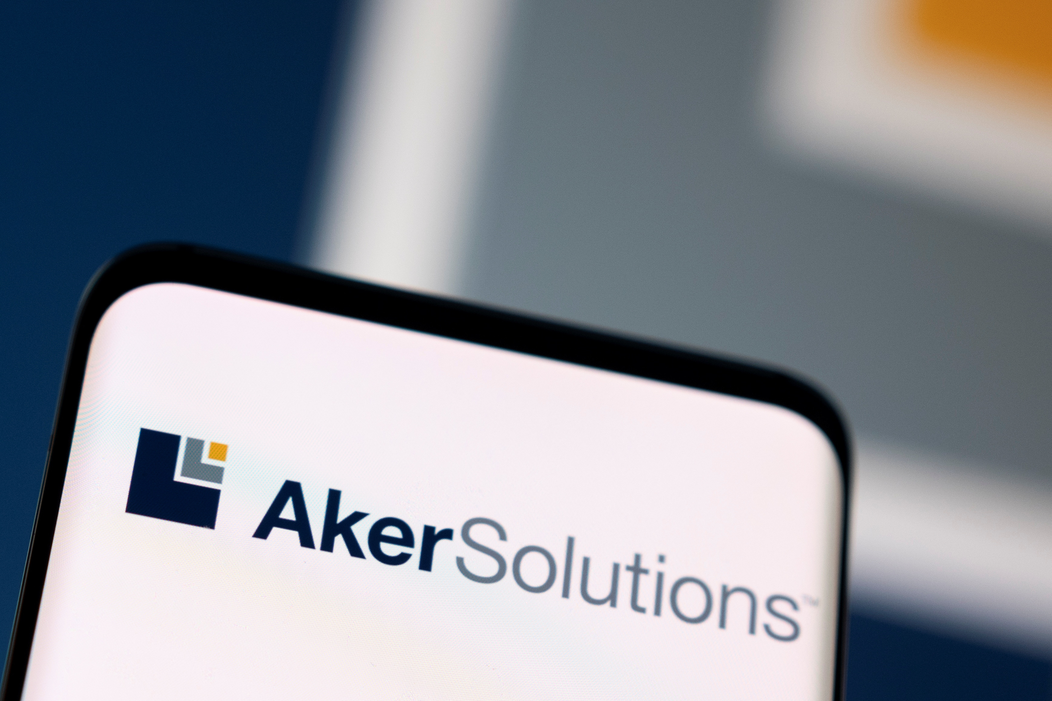 Illustration shows Aker Solutions logo
