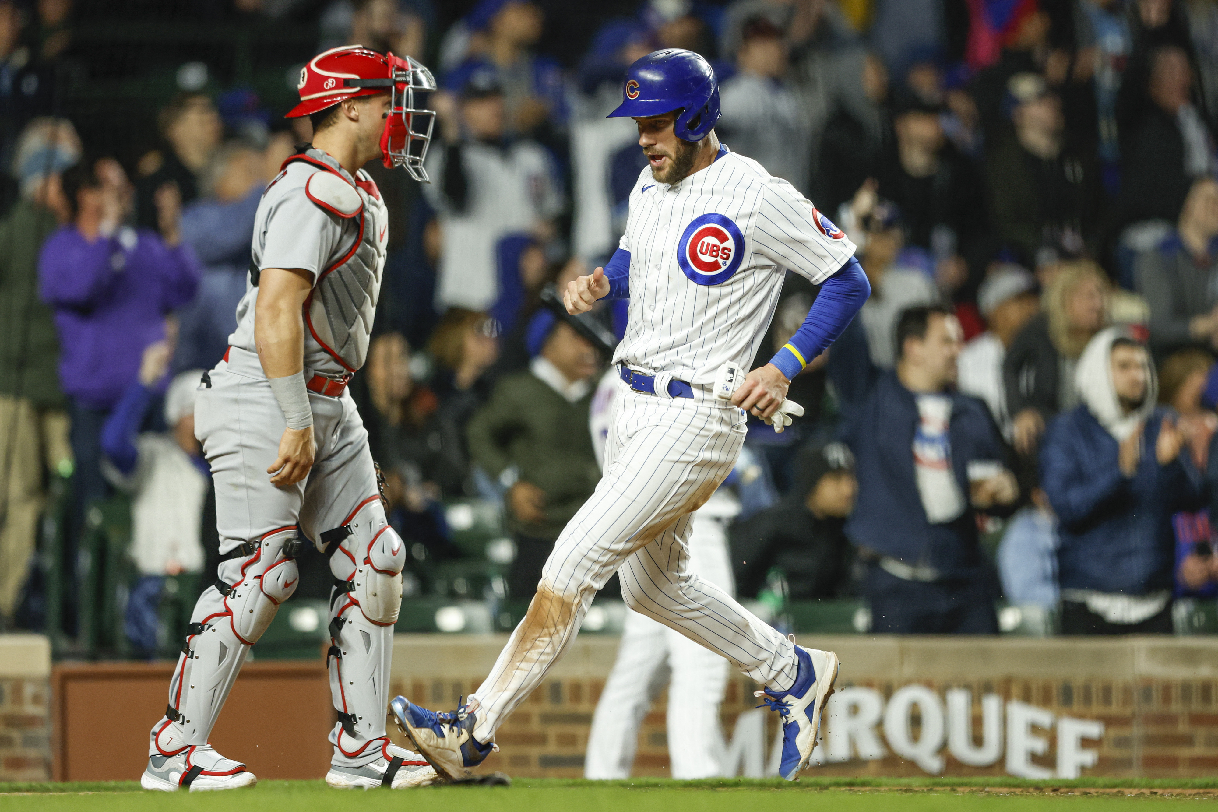 Cubs beat Cardinals 10-3 after a testy start to get back to .500 - The San  Diego Union-Tribune