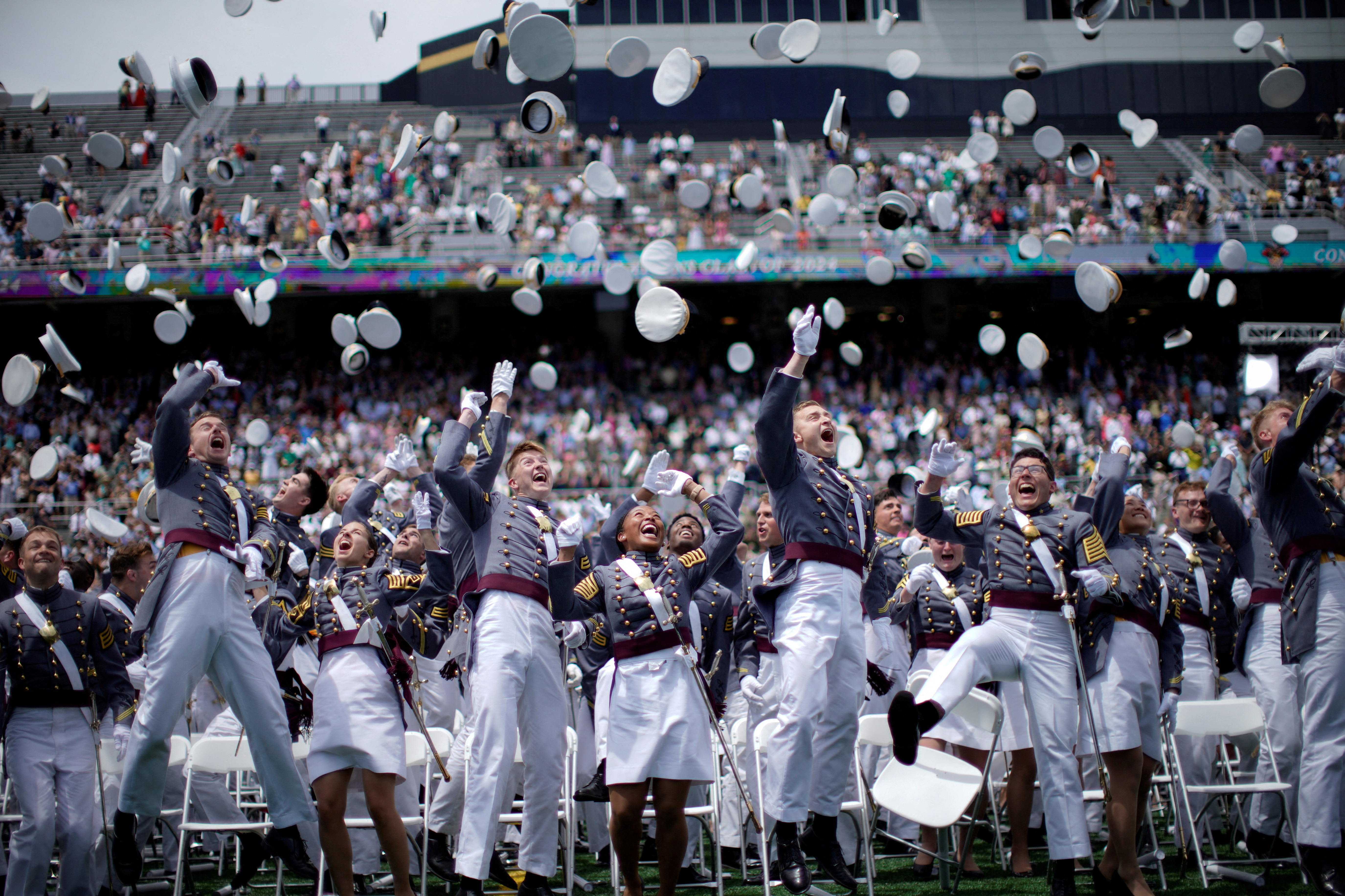 U.S. President Biden speaks at United States Military Academy commencement, in West Point