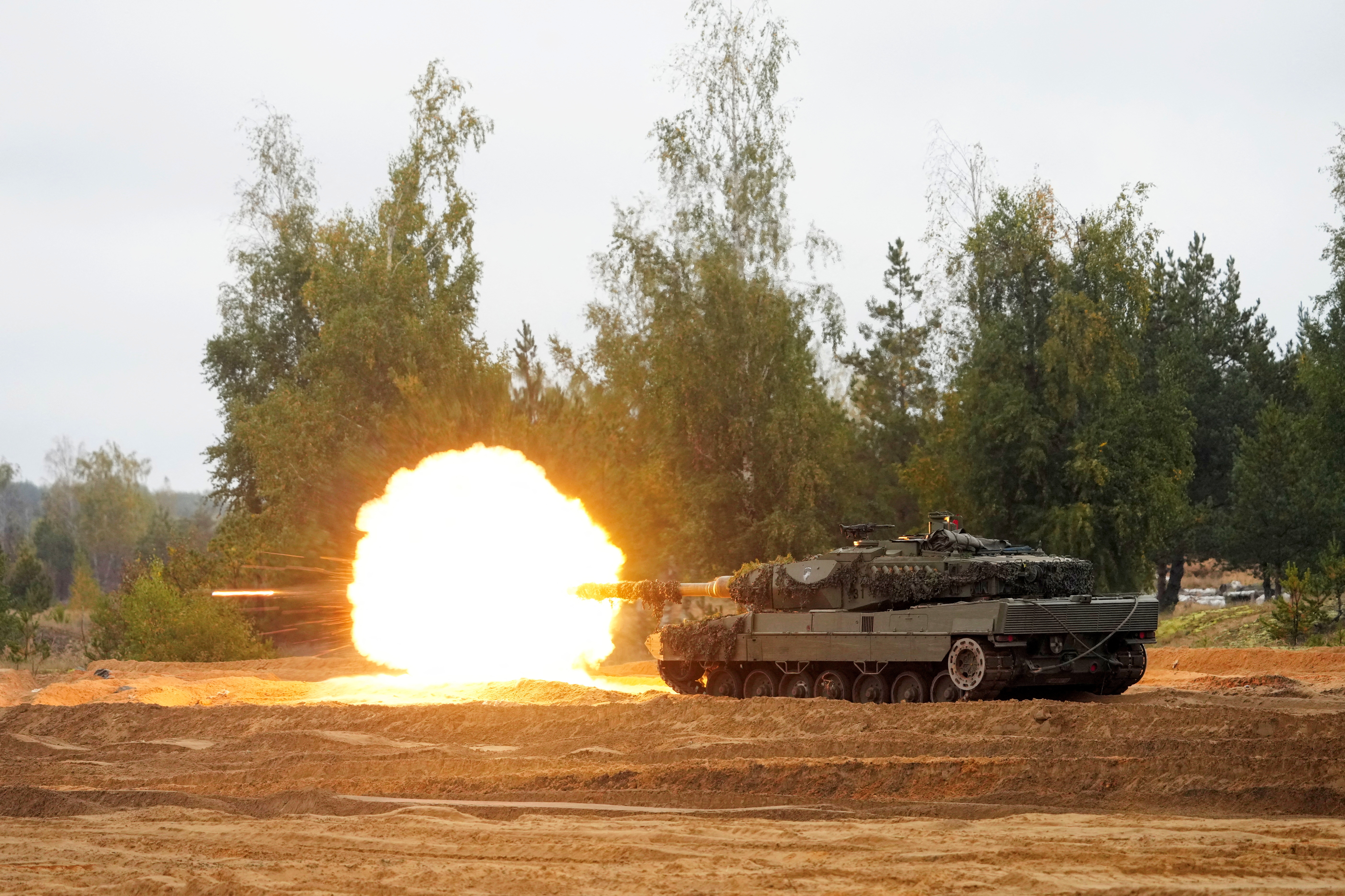 NATO enhanced Forward Presence battle group takes part in Silver Arrow military drill in Adazi
