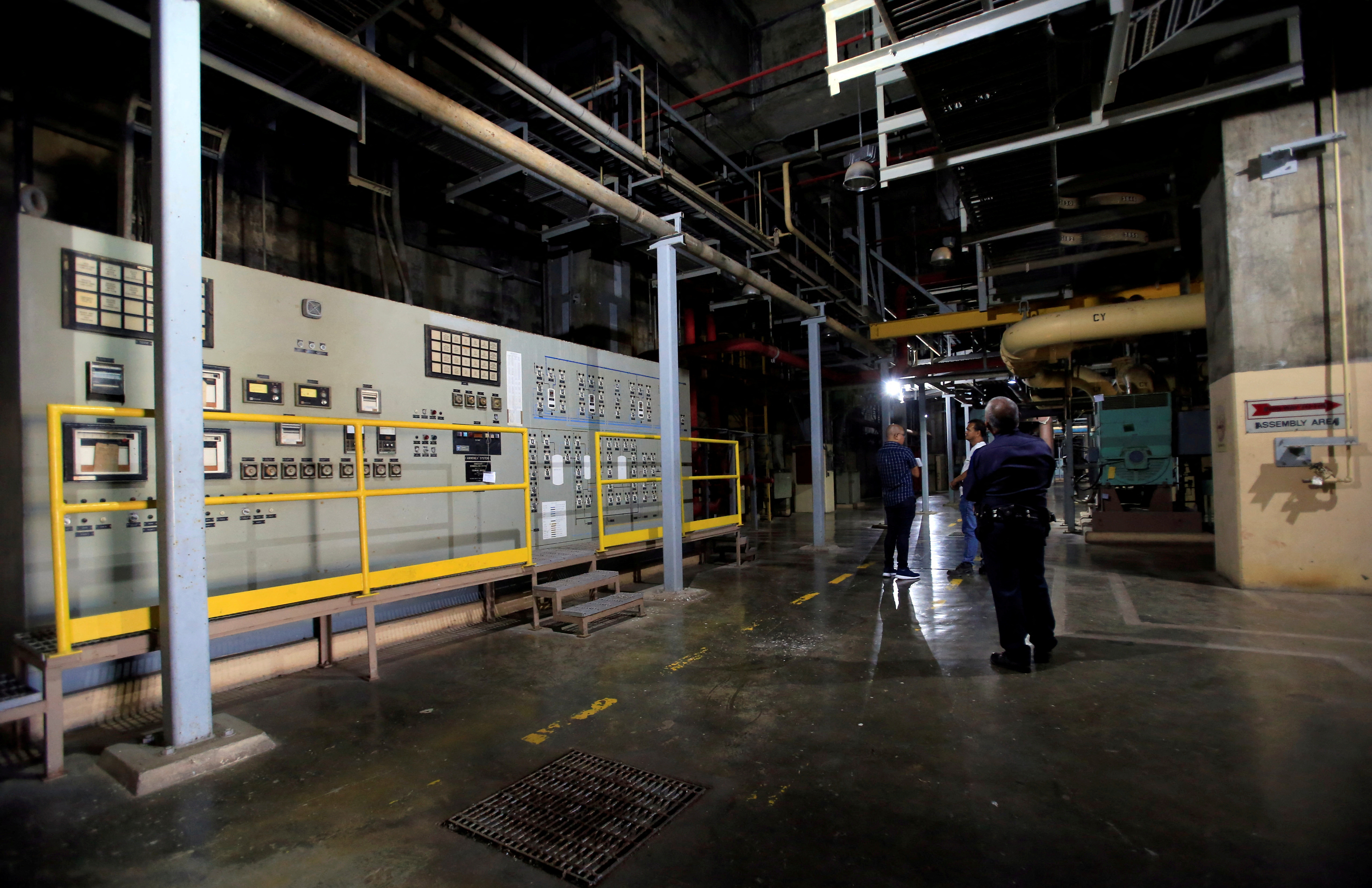 An interior view of the Bataan Nuclear Power Plant (BNPP) is seen during a tour at the BNPP compound in Morong town