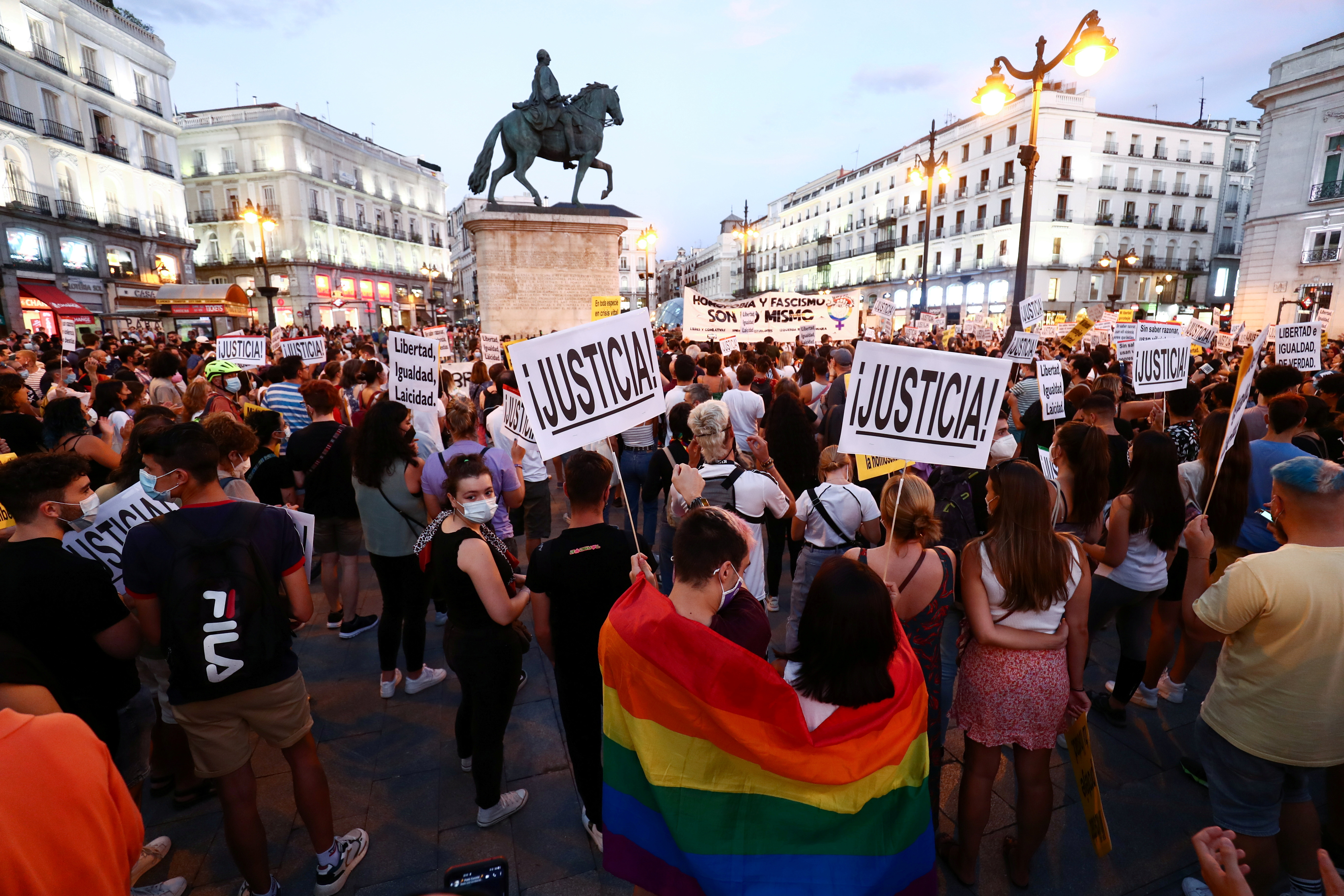 Protests in Spain against suspected LGBT hate crime