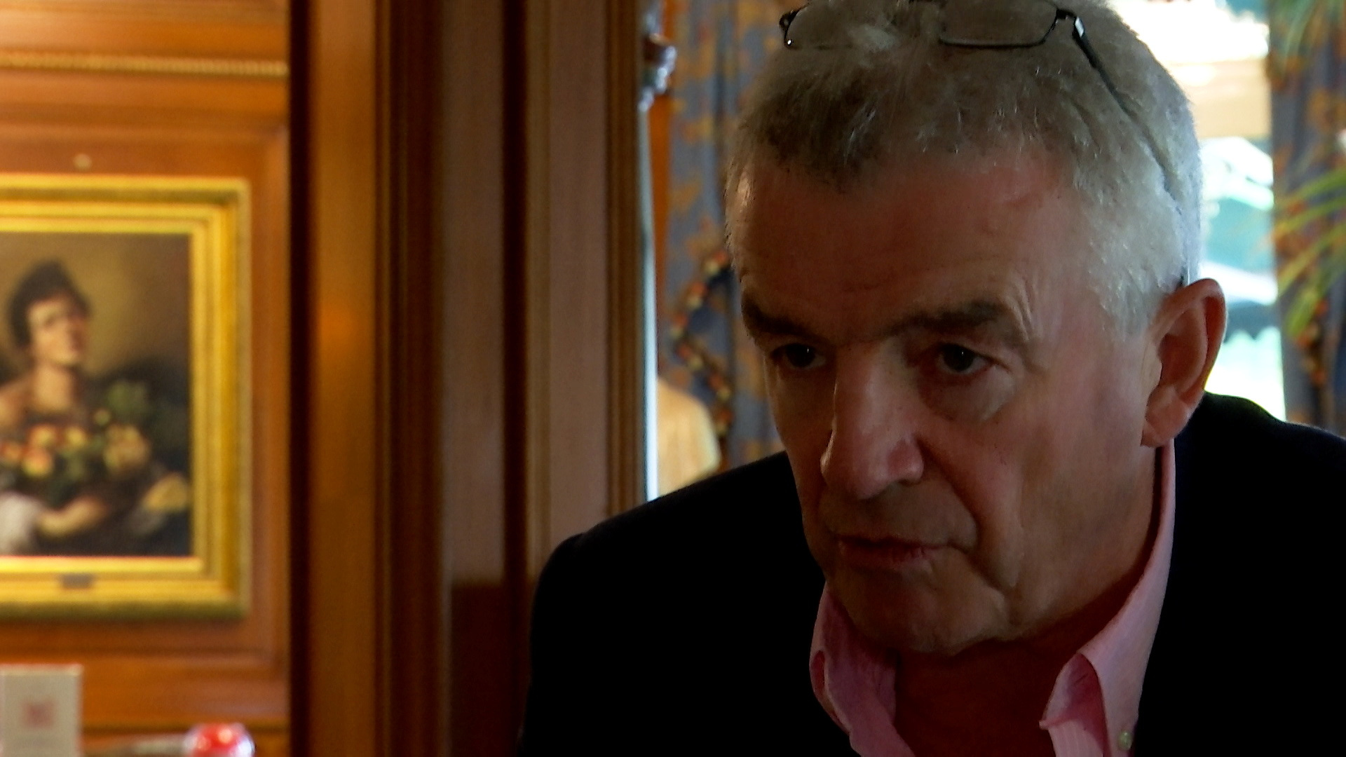 Ryanair Chief Executive Michael O'Leary speaks with Reuters in Rome