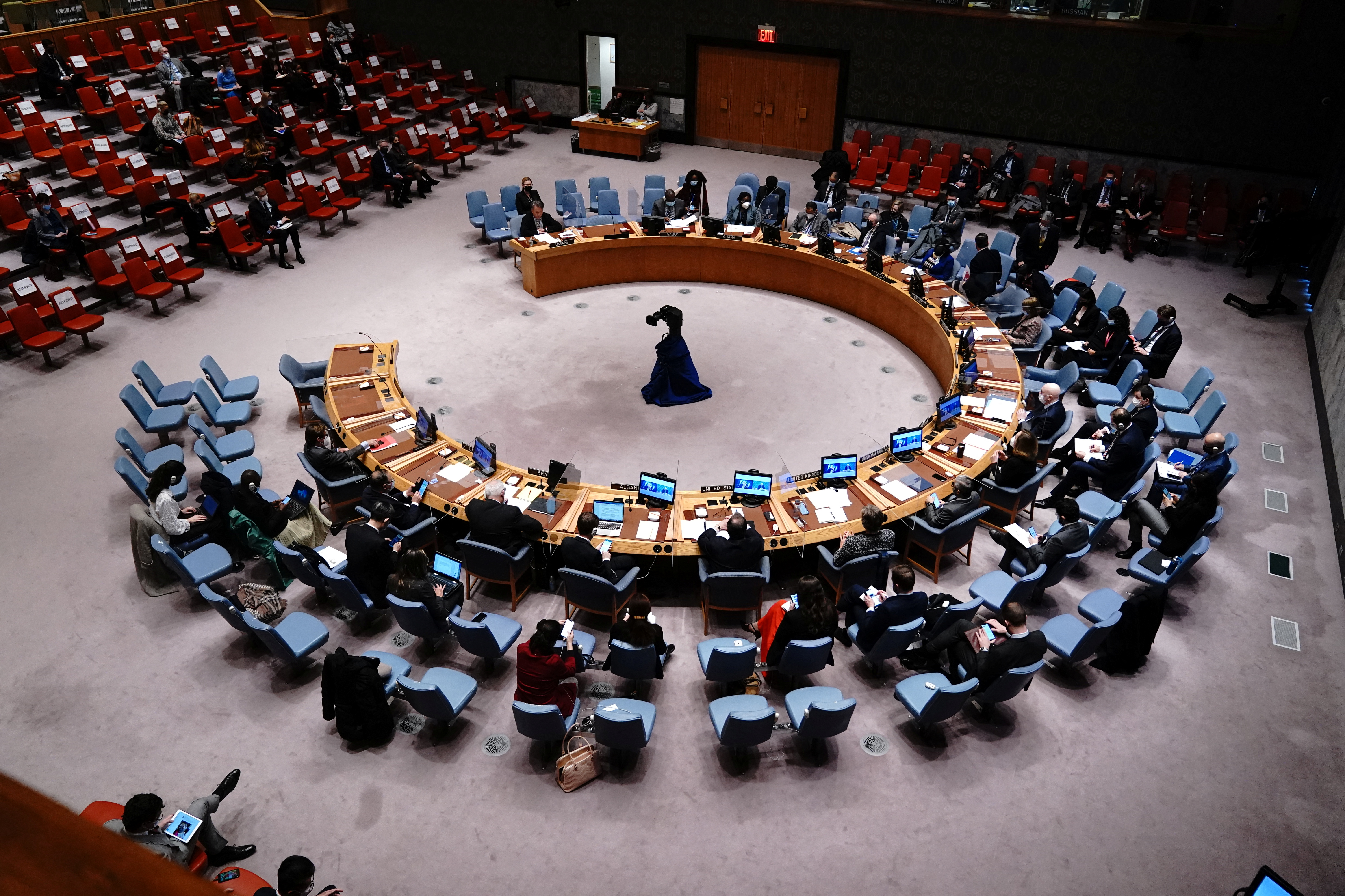 Tras la ocupación rusa de Ucrania, se celebró una reunión del Consejo de Seguridad de las Naciones Unidas en la ciudad de Nueva York.