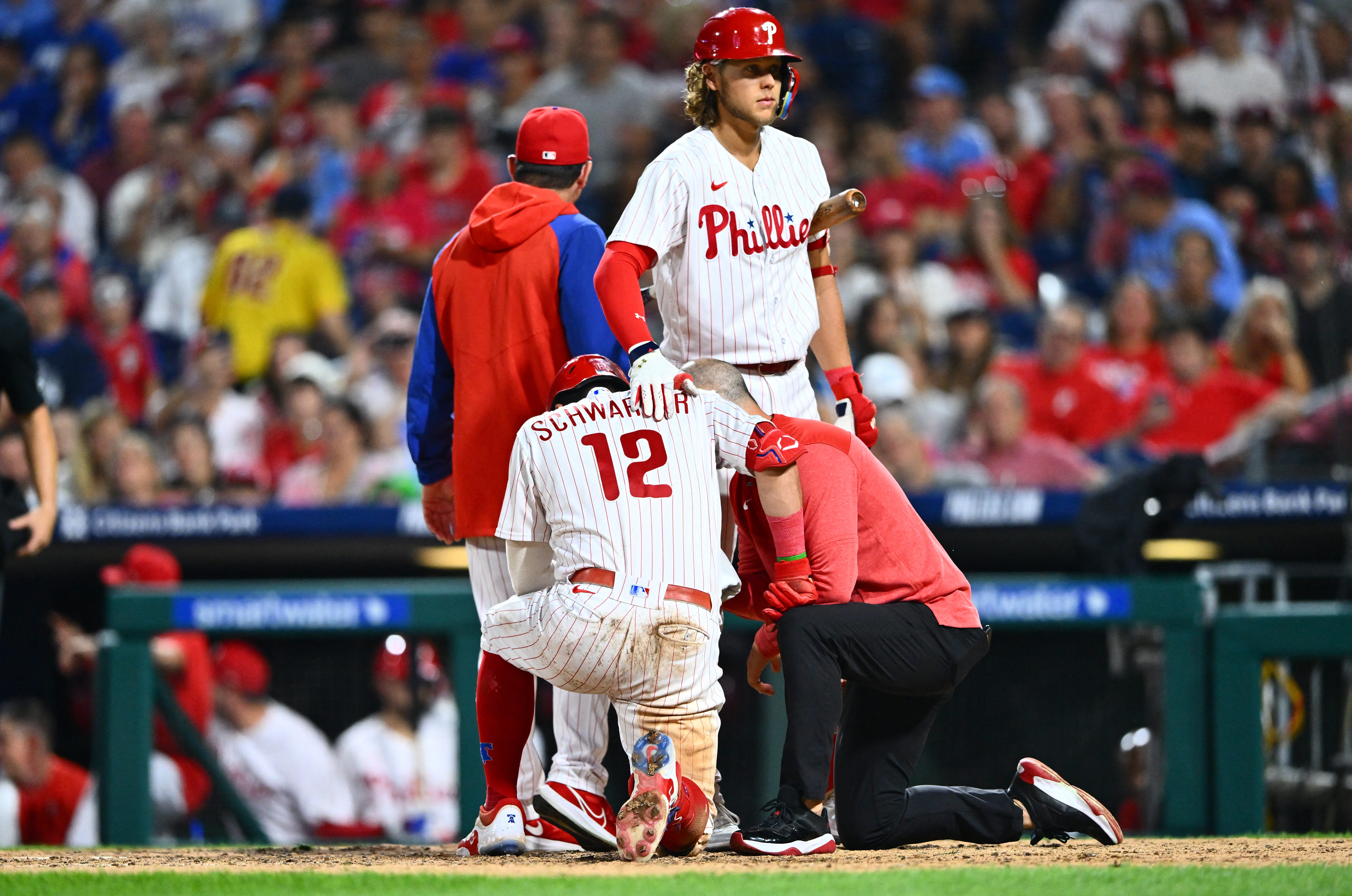 Stott, Realmuto, Rojas homer for NL wild card-leading Phillies in 13-2 win  over Twins