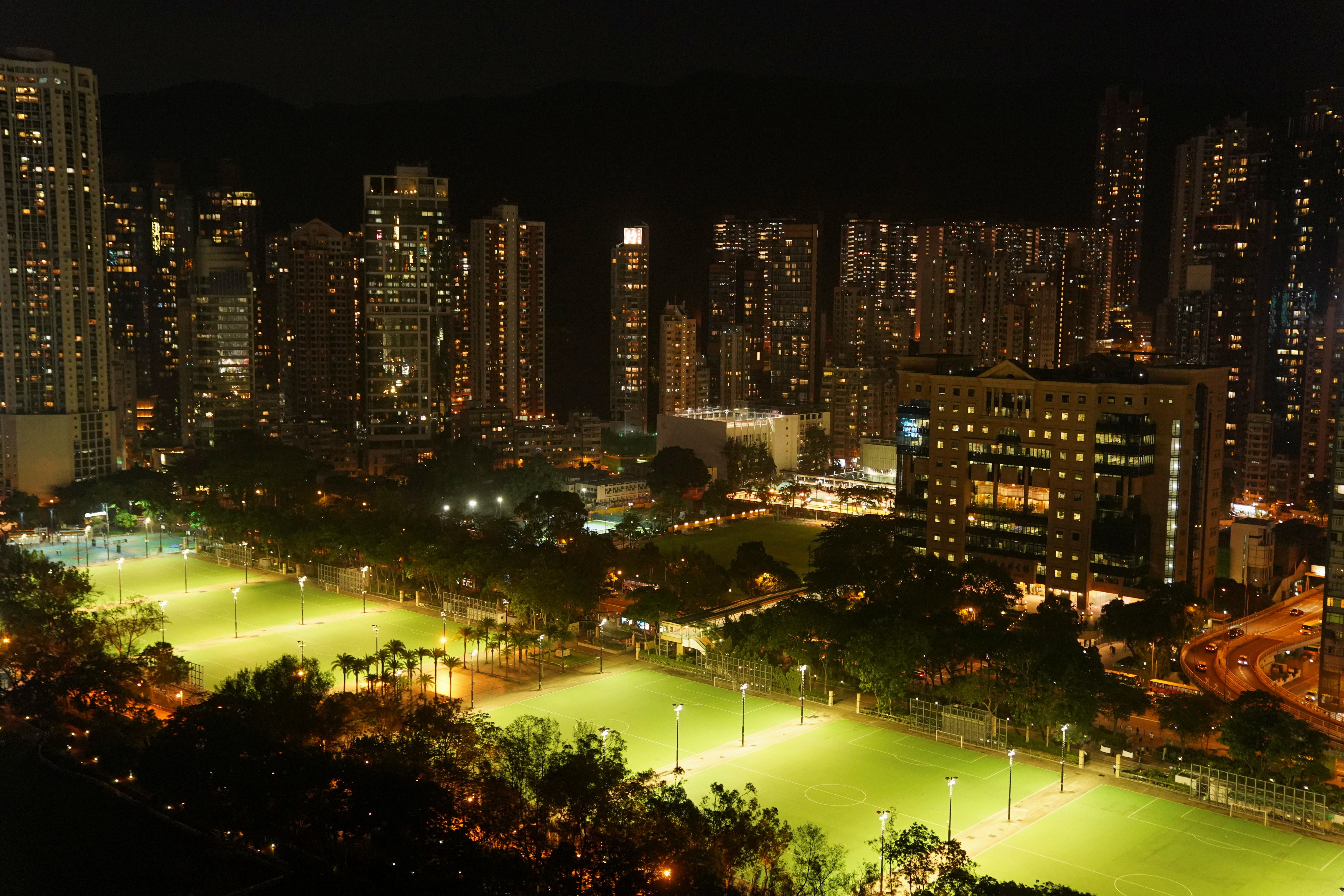 A general view of Victoria Park on Tiananmen anniversary, in Hong Kong