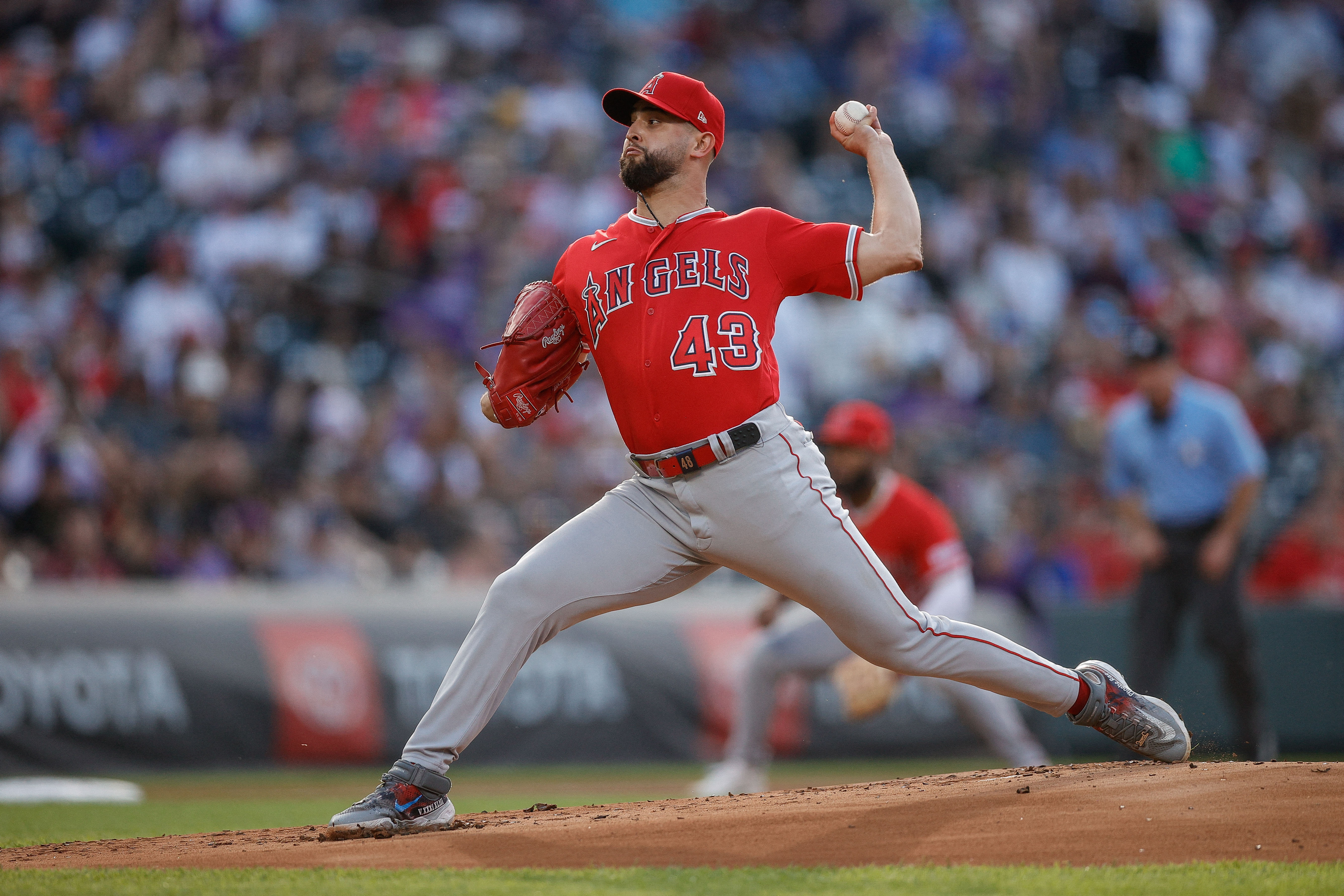 Colorado Rockies' Elias Diaz gestures after hitting a grand slam off Los  Angeles Angels relief pitcher Chris Devenski during the eighth inning of a  baseball game Friday, June 23, 2023, in Denver. (