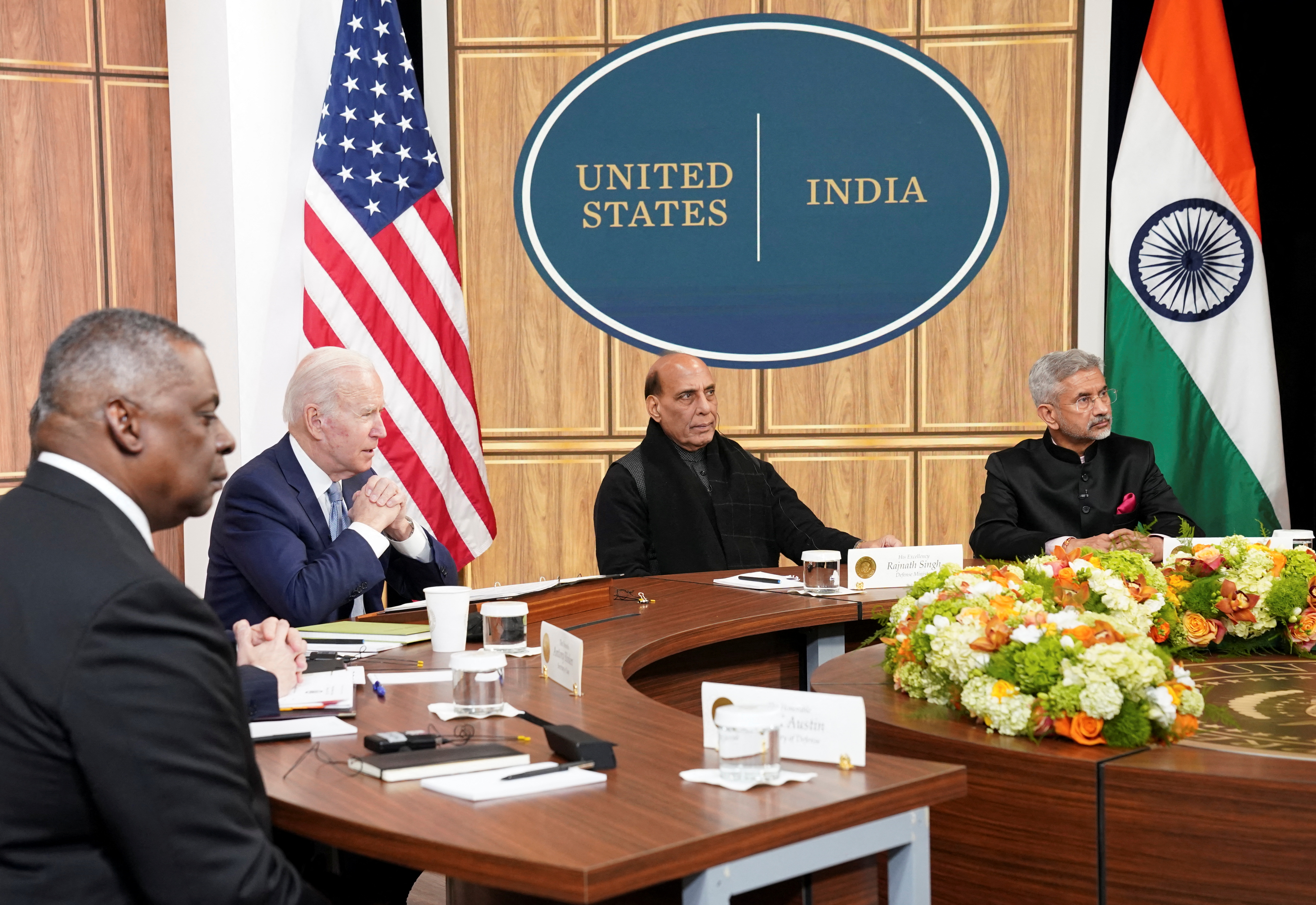 U.S. President Joe Biden holds videoconference with India's Prime Minister Narendra Modi from the White House in Washington