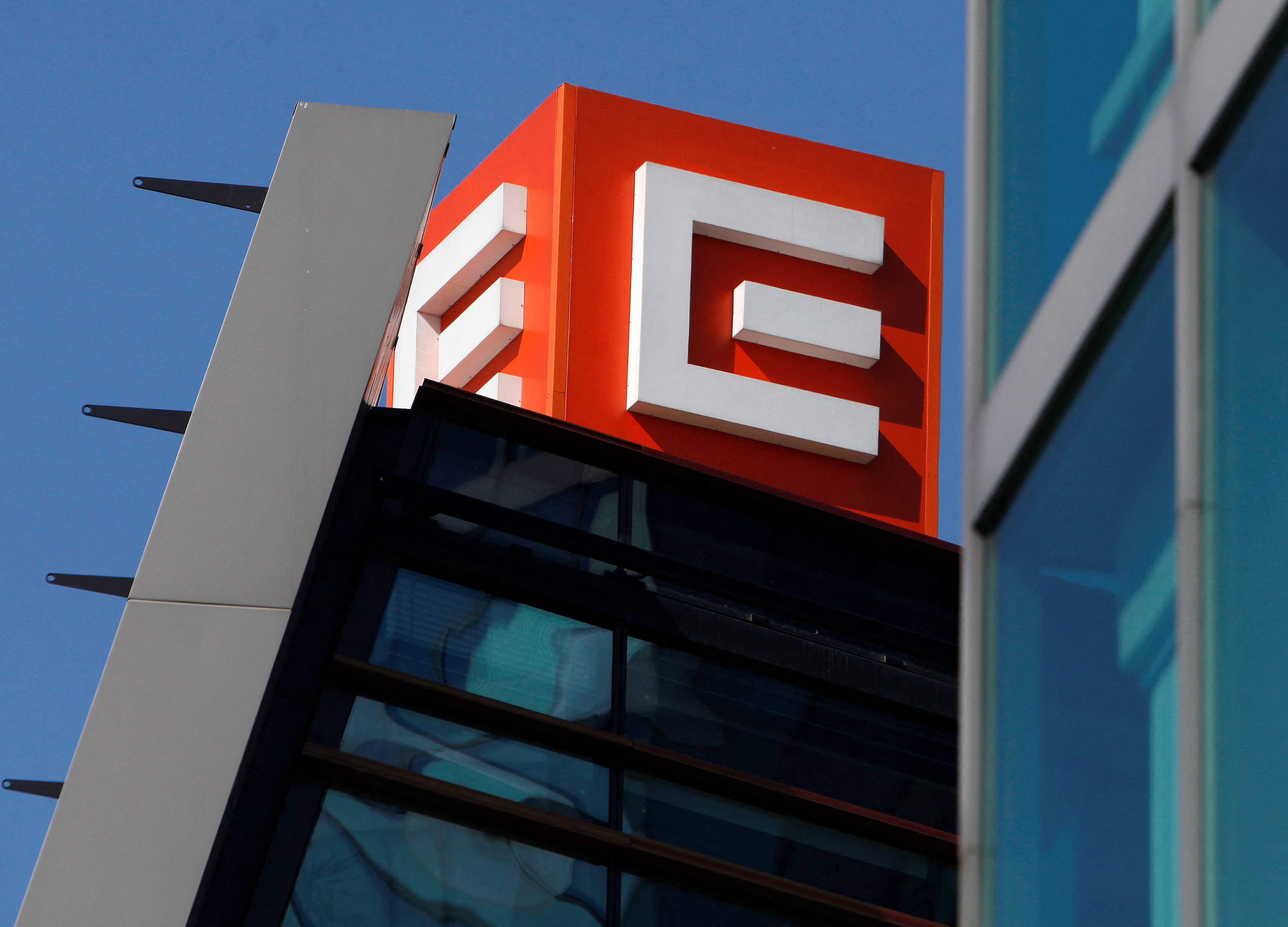 Czech electricity producer CEZ's logo is seen on the company's headquarters in Prague