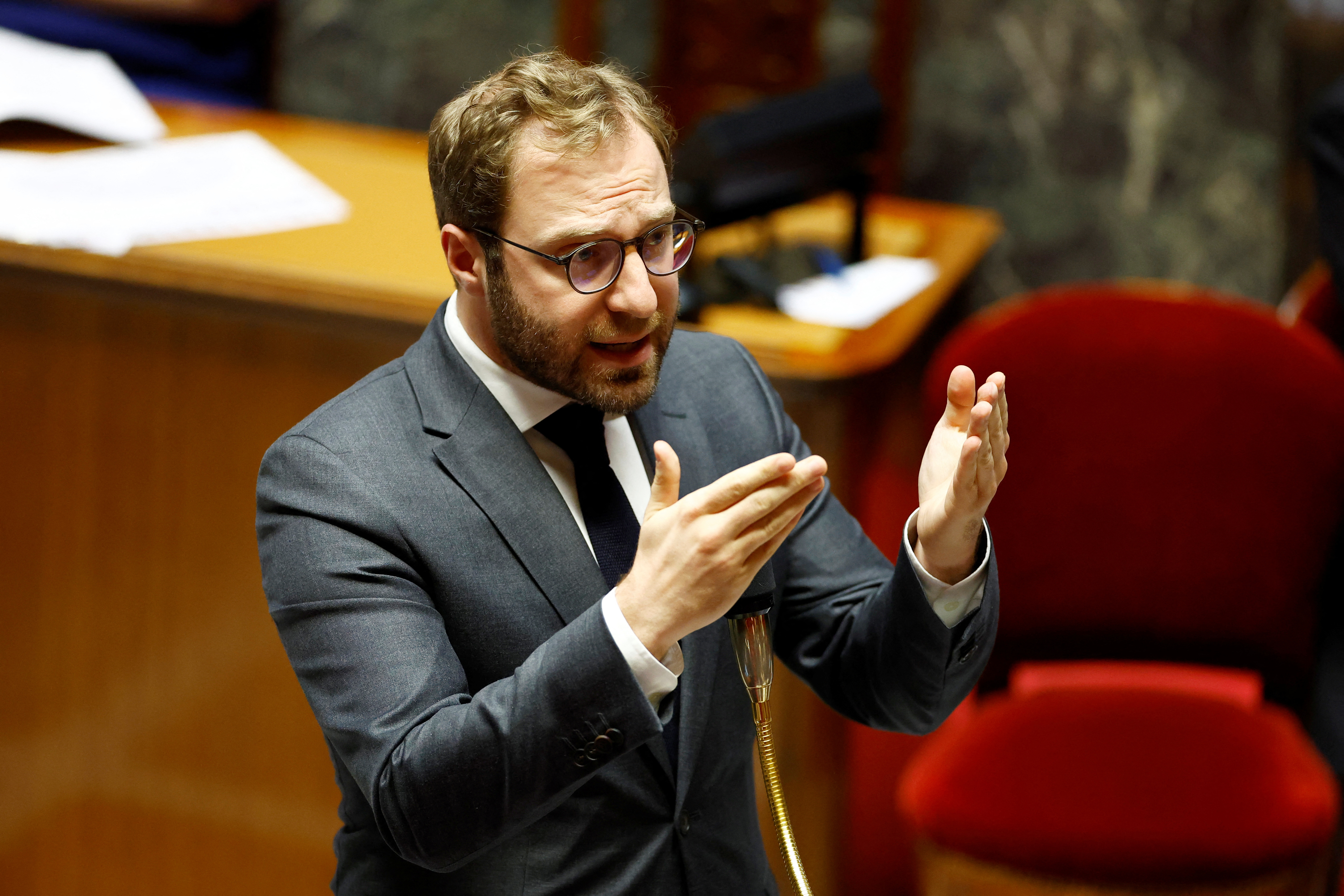 Questions to the government session at the National Assembly in Paris