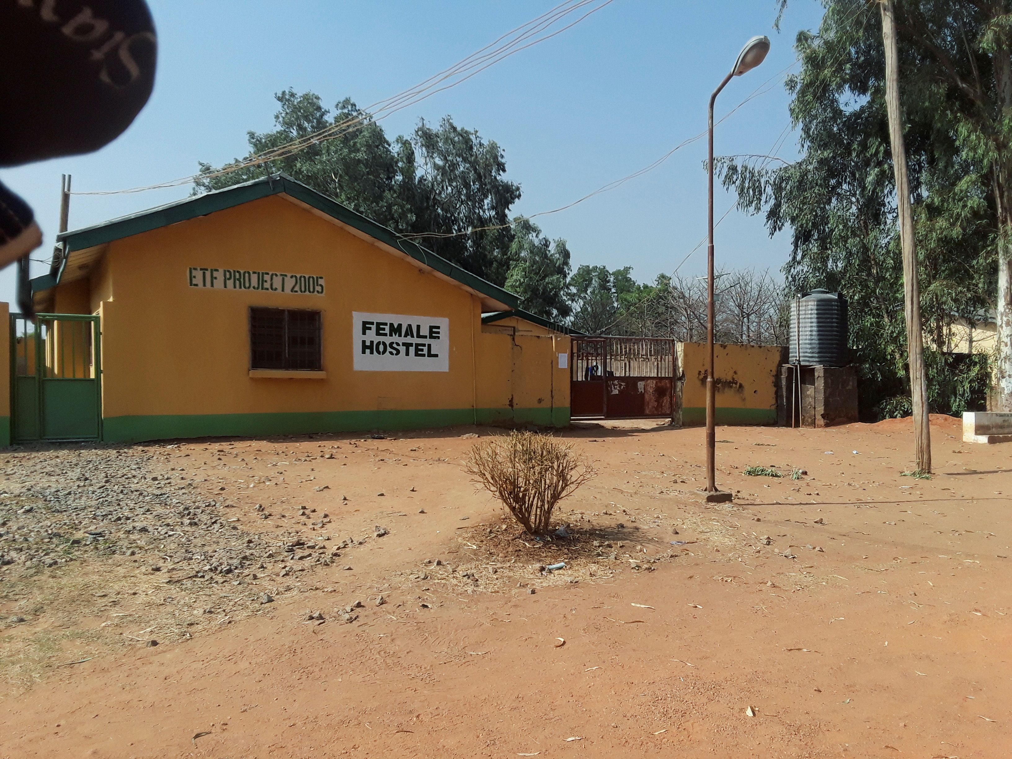 View shows one of the hostels where gunmen abducted students of the Federal College of Forestry Mechanization in Kaduna
