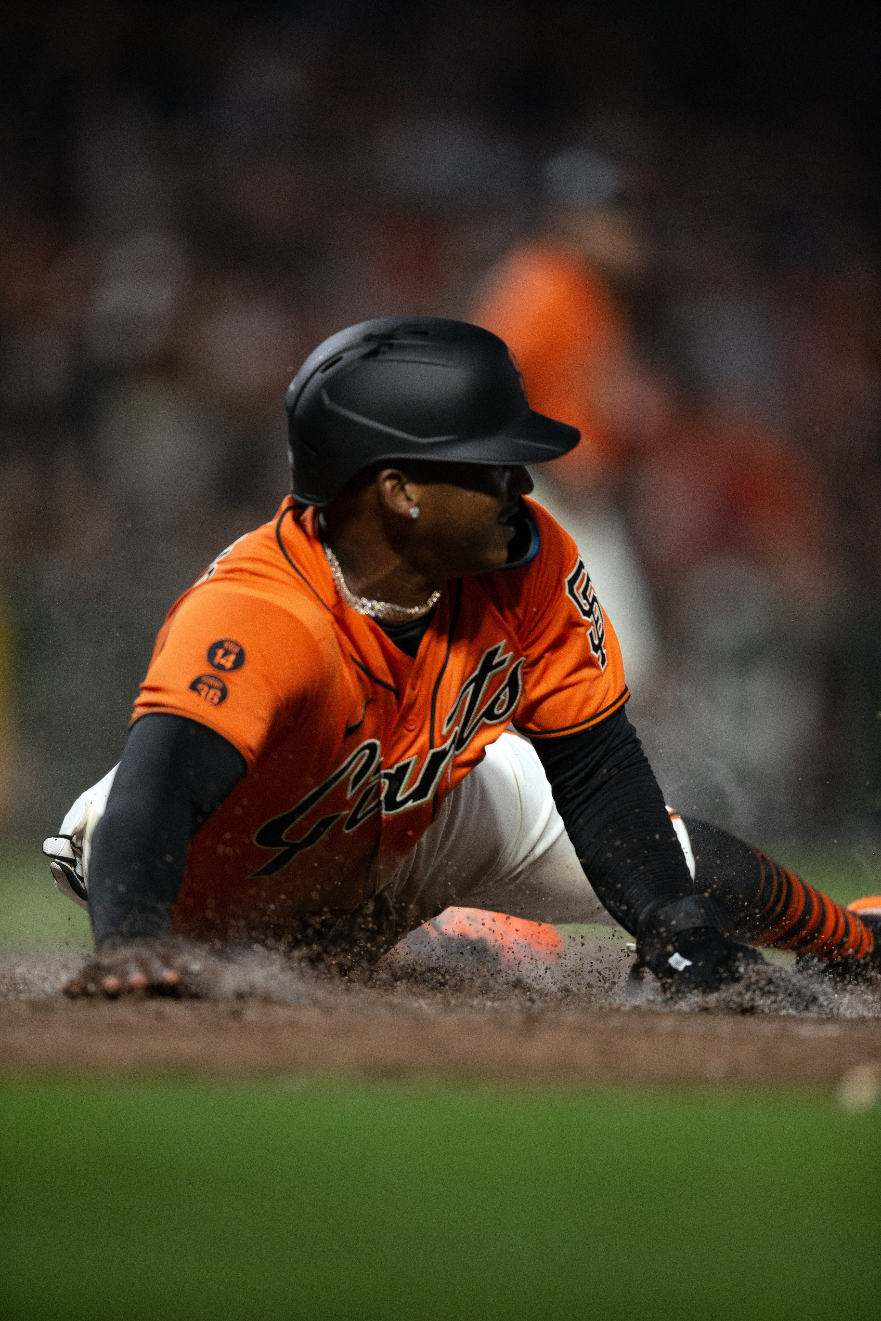 Blank Jersey San Francisco Giants Orange Cool Base