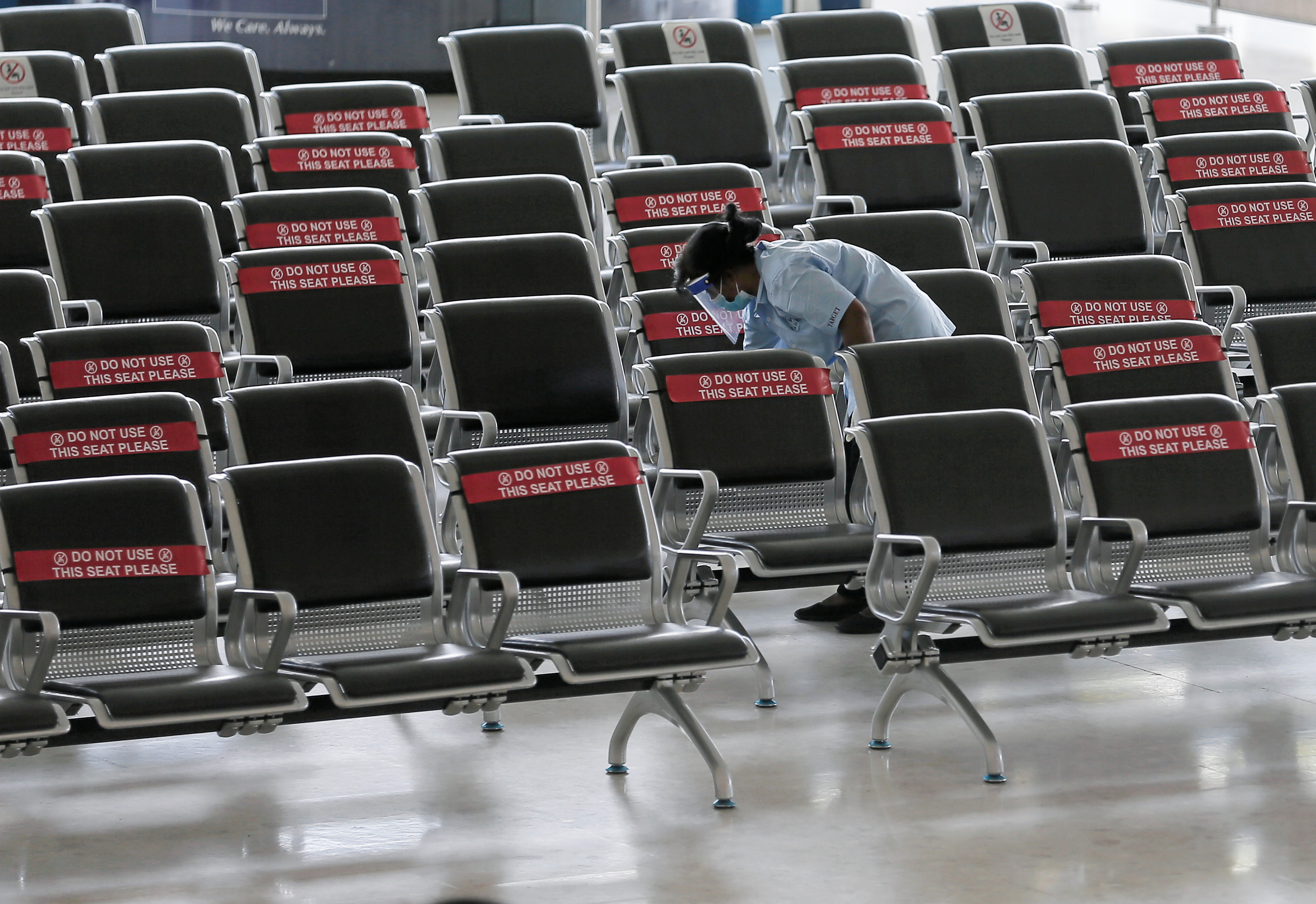 Tourism amid COVID-19 pandemic, at Bandaranaike International Airport in Katunayake