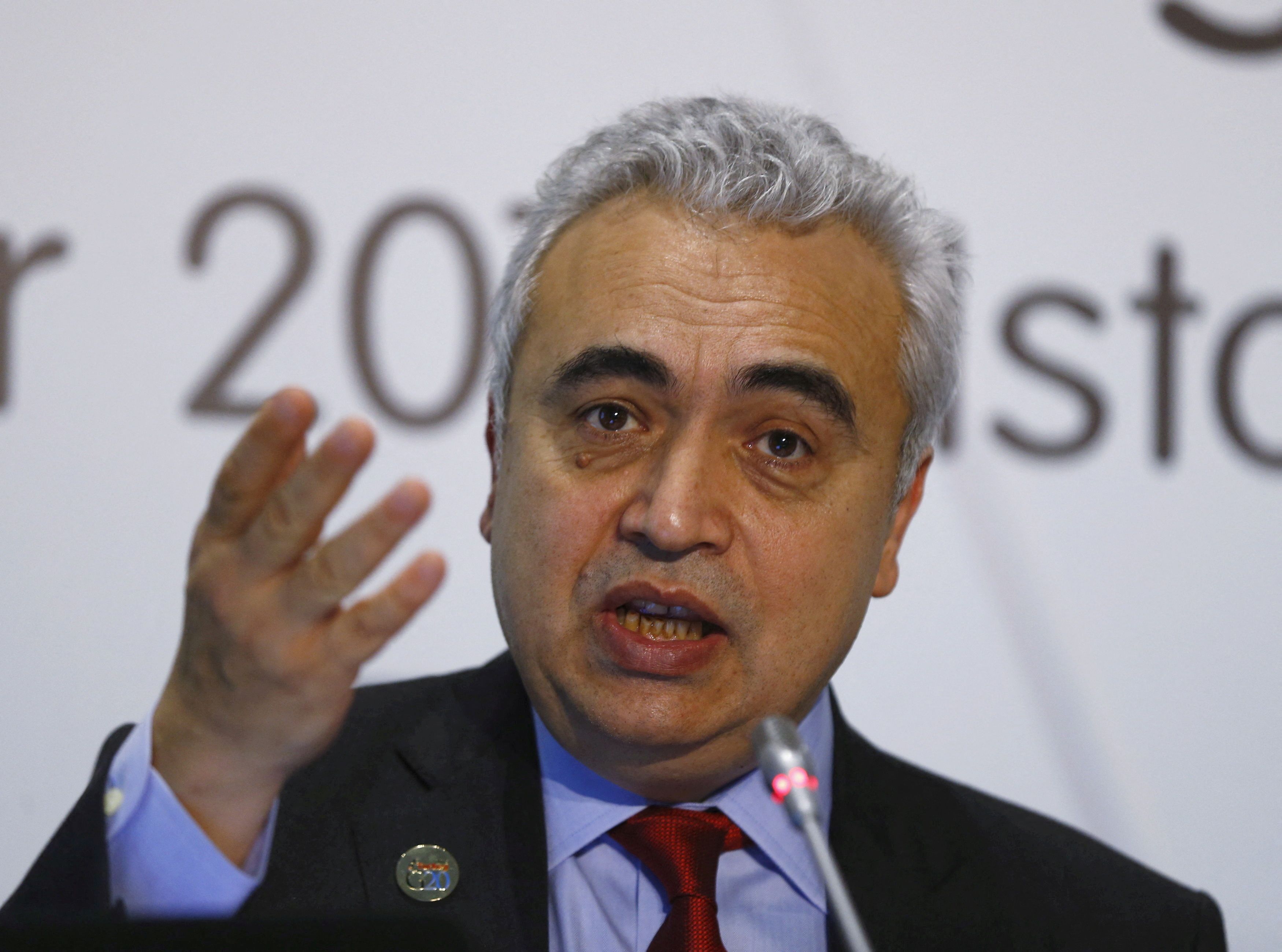 International Energy Agency chief Birol speaks at a news conference on the sidelines of G20 Energy Ministers Meeting in Istanbul