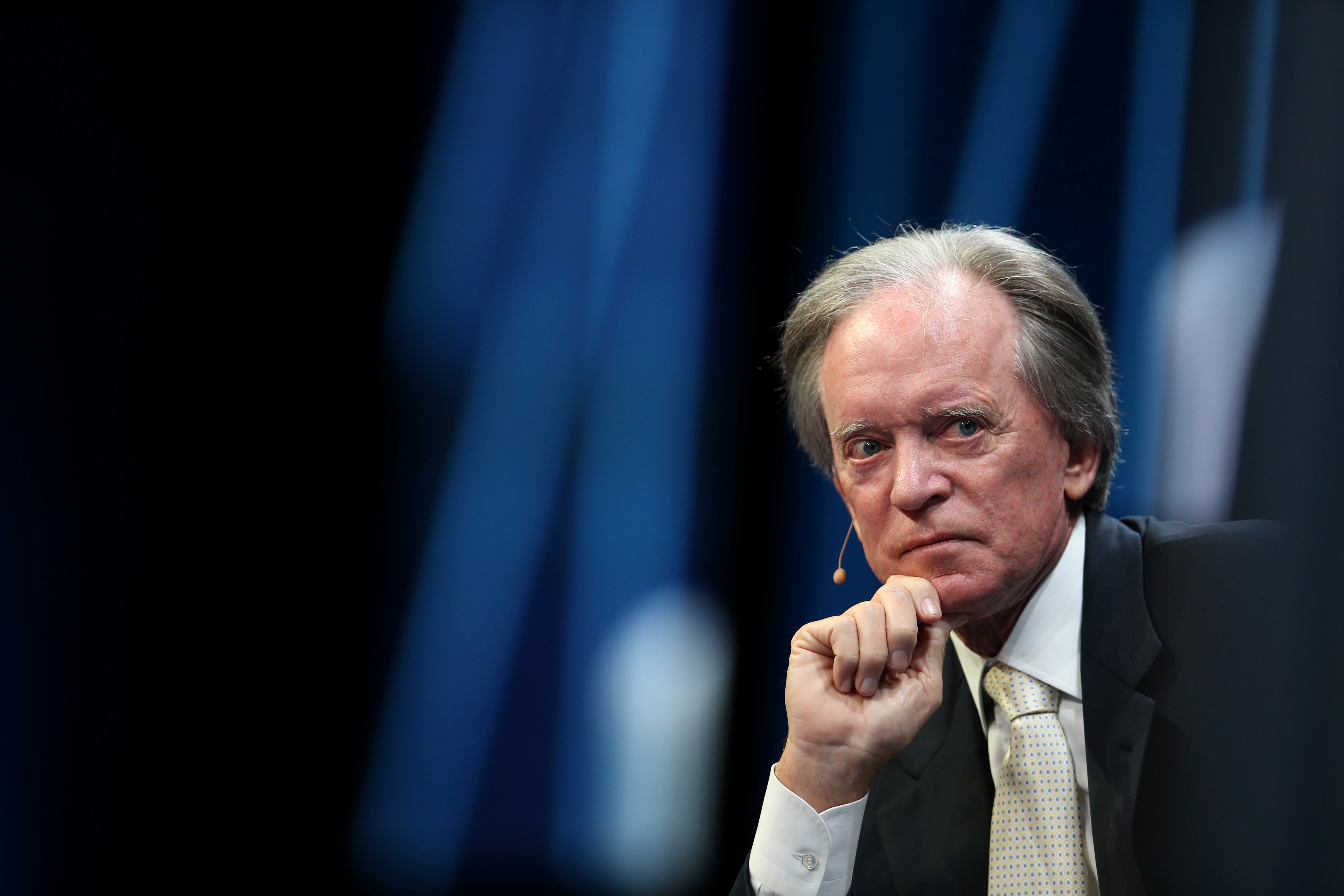 Bill Gross, Portfolio Manager, Janus Capital Group, listens during the Milken Institute Global Conference in Beverly Hills
