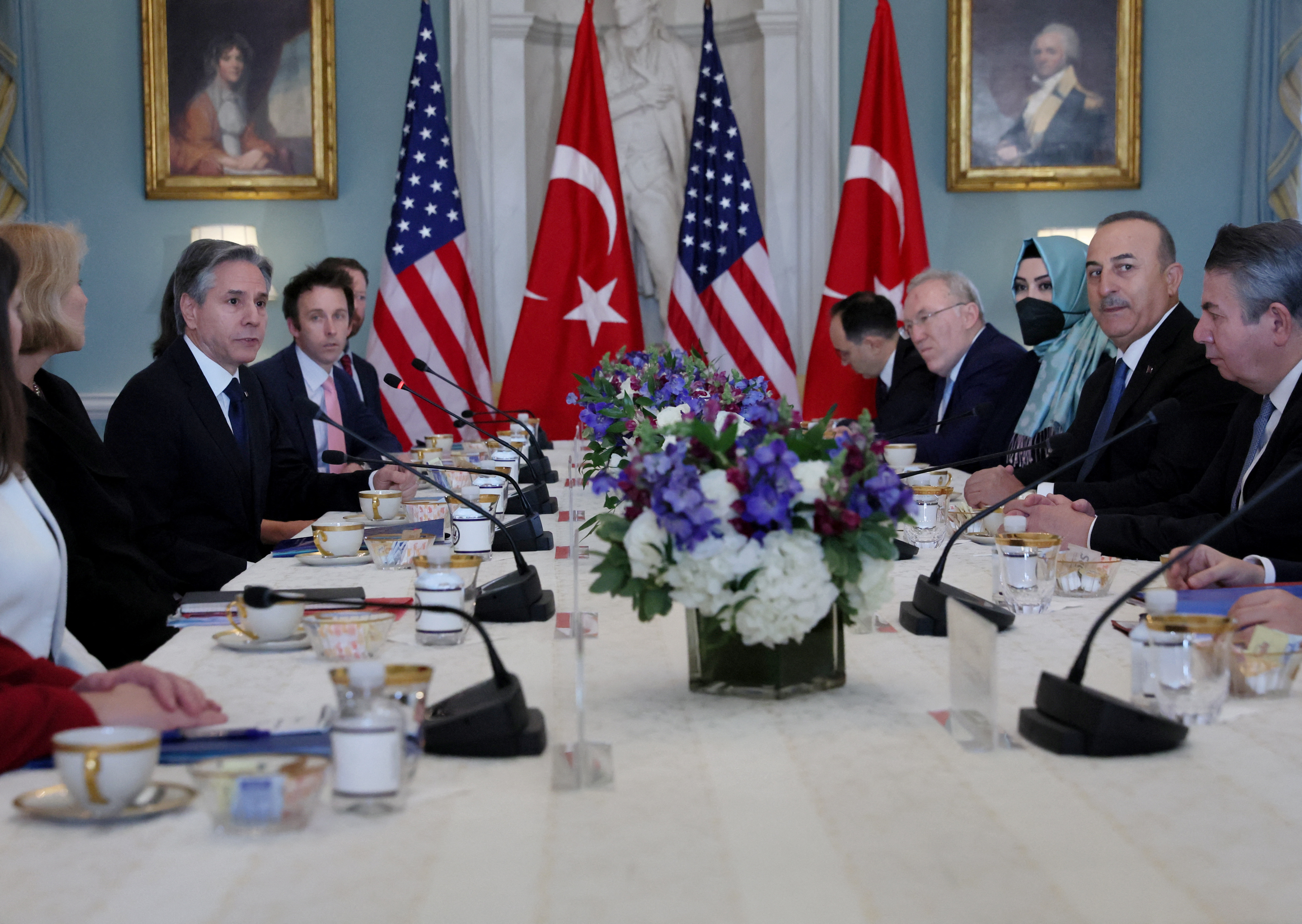 U.S. Secretary of State Antony Blinken meets with Turkey’s Foreign Minister Mevlut Cavusoglu