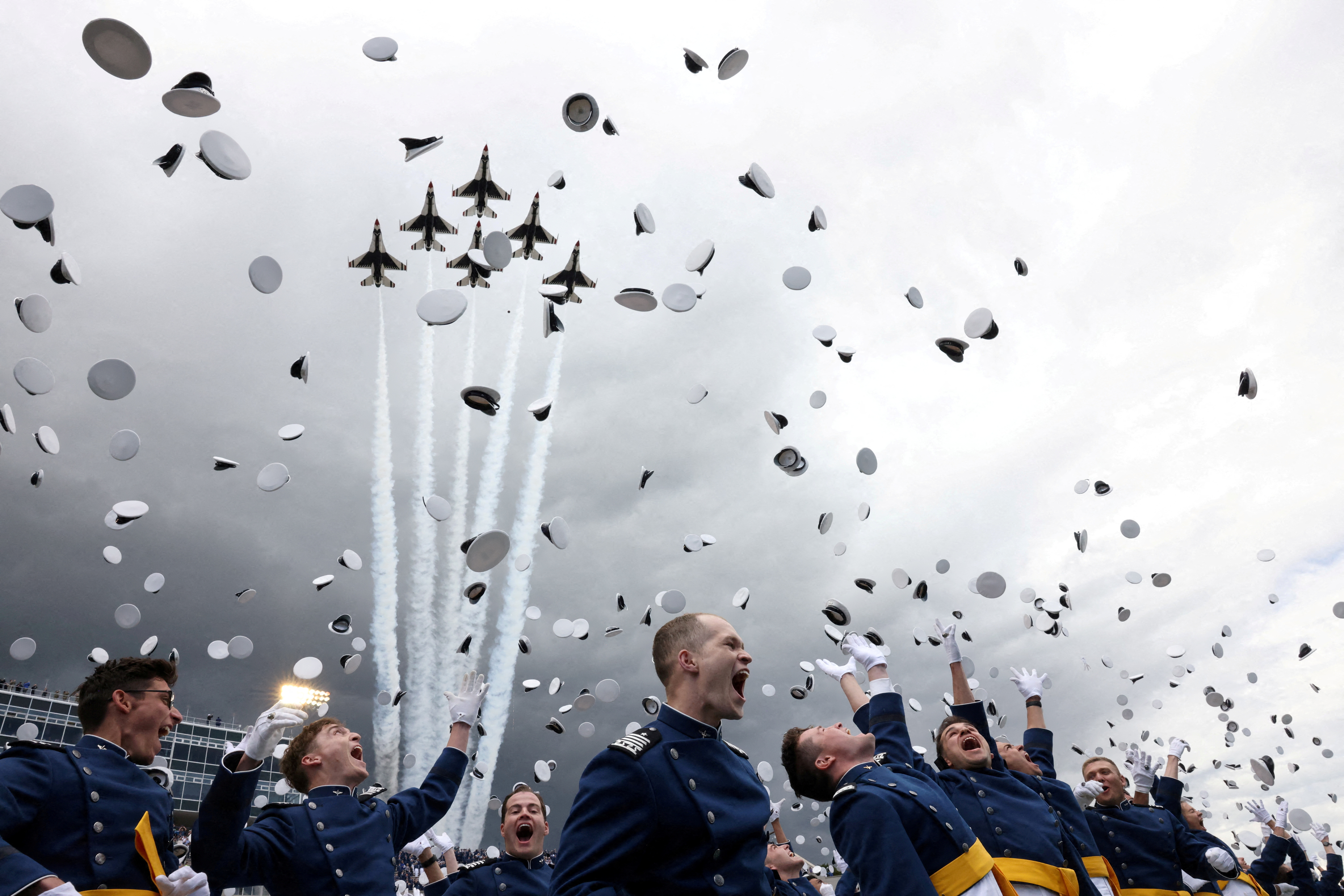 USAF Academy graduation ceremony in Colorado