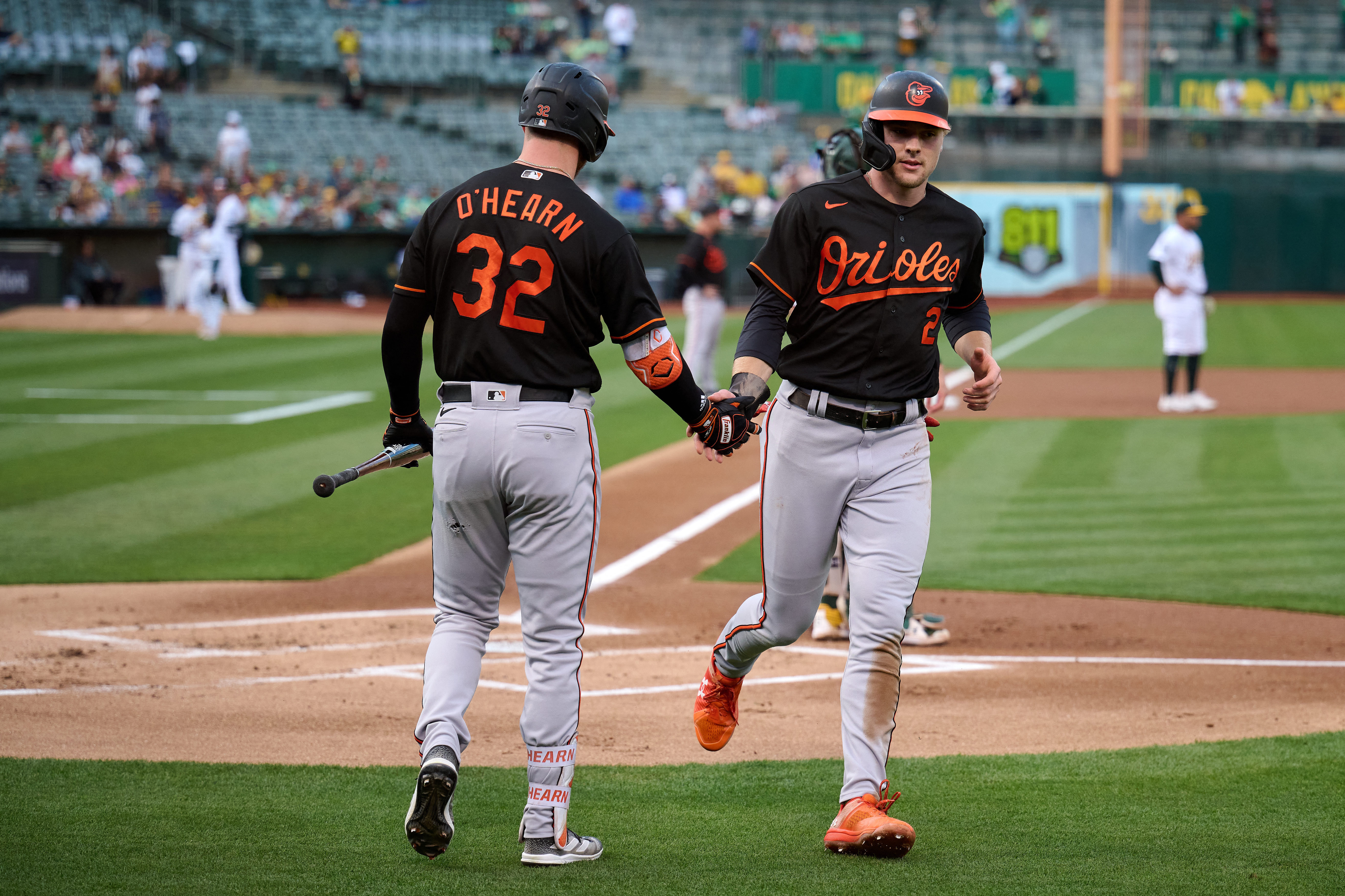 Orioles score early and often as they defeat Athletics